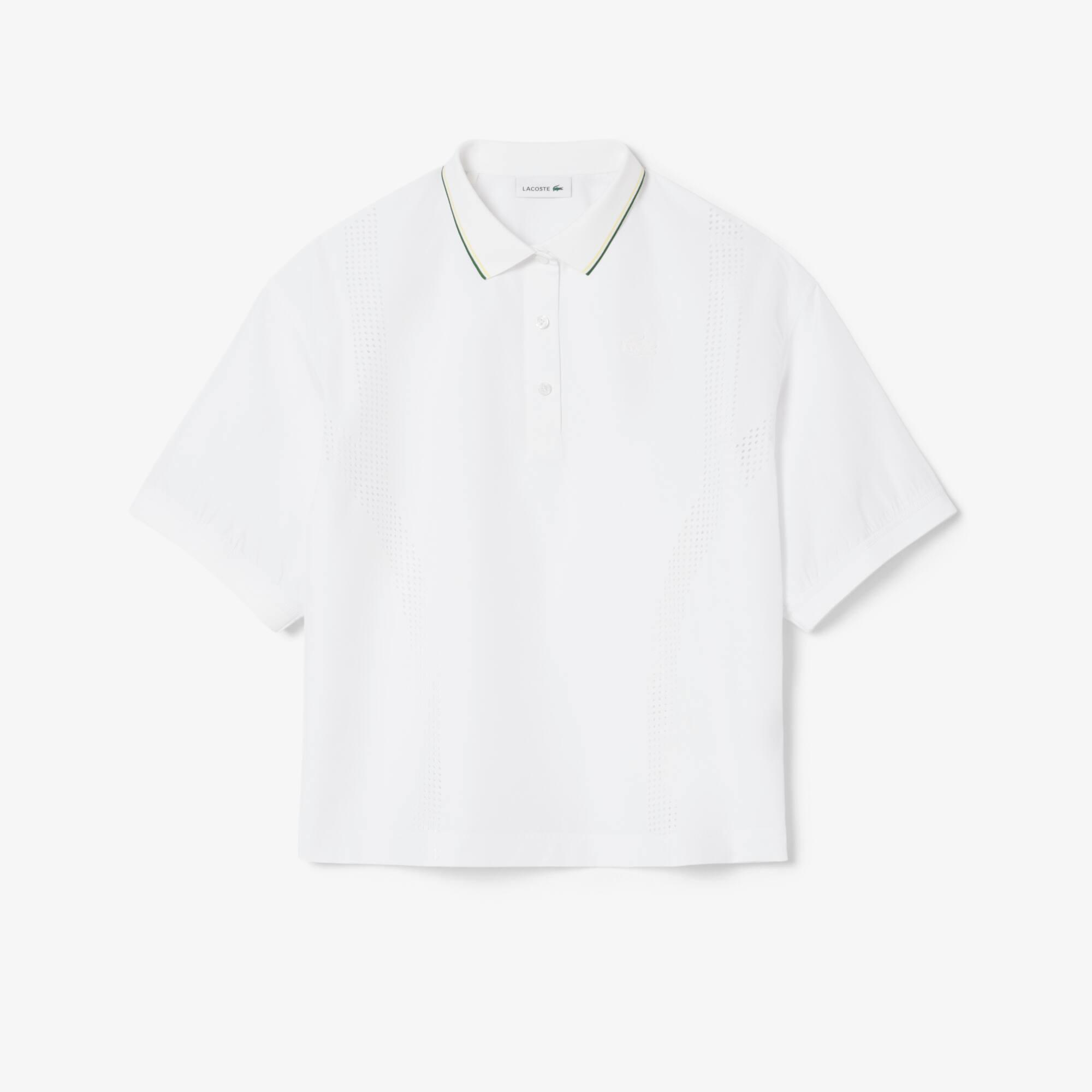 Oversized Technical Fabric Polo Shirt Product Image
