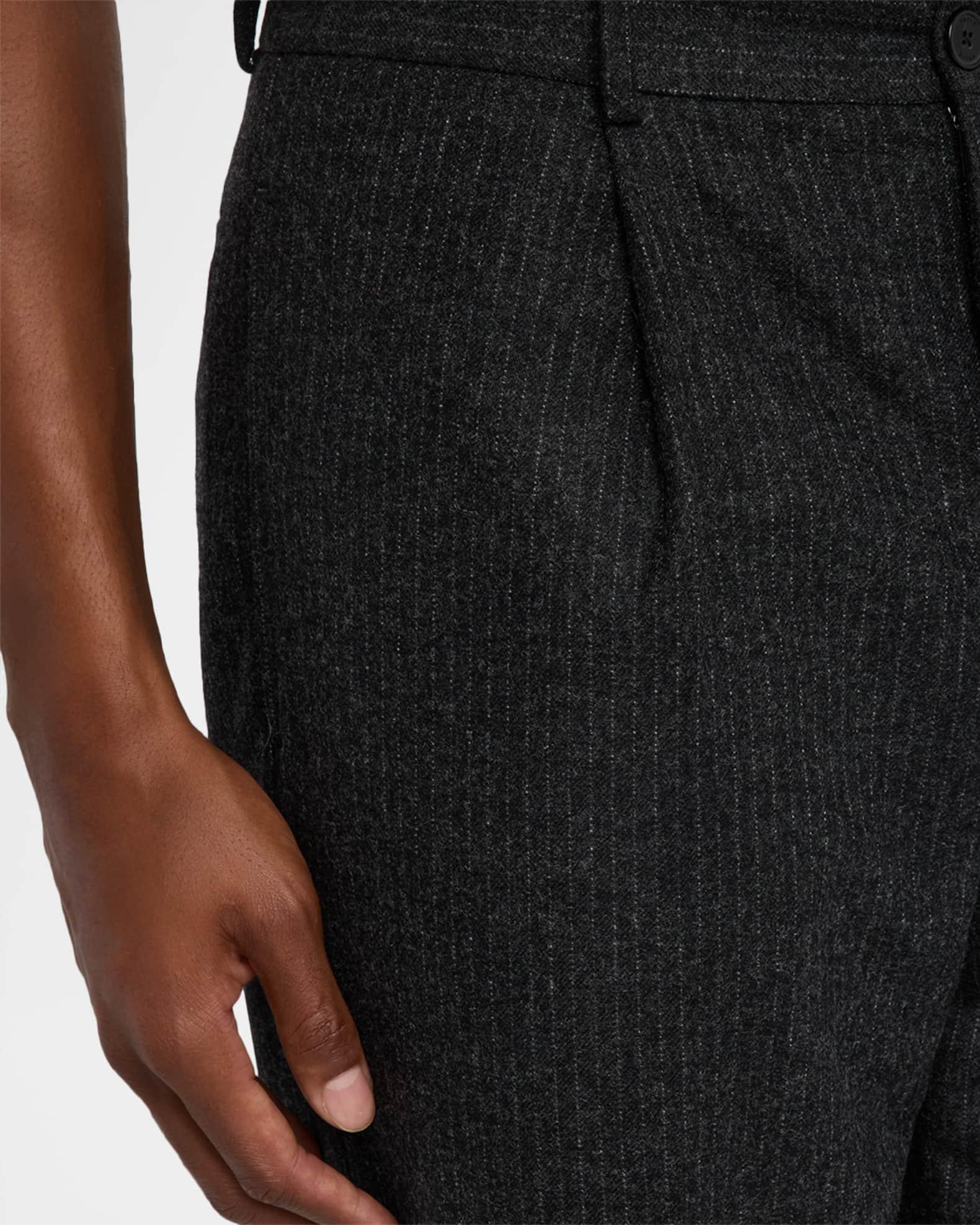 Men's Pinstripe Wide Leg Trousers Product Image