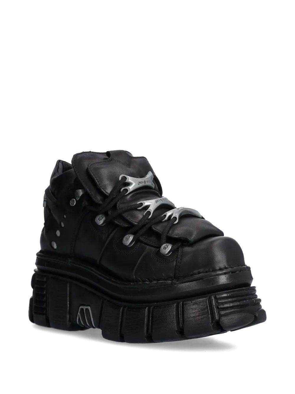 lace-up platform sneakers Product Image