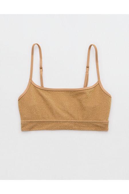 Aerie Sparkle Straight Scoop Bikini Top Women's Product Image