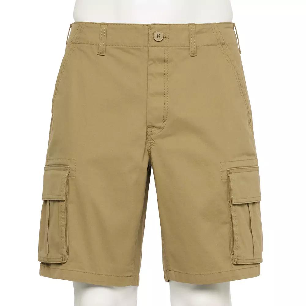 Men's Sonoma Goods For Life® 10" Adaptive Flexwear Cargo Shorts, Size: 29 10 IN, Lead Gray Product Image