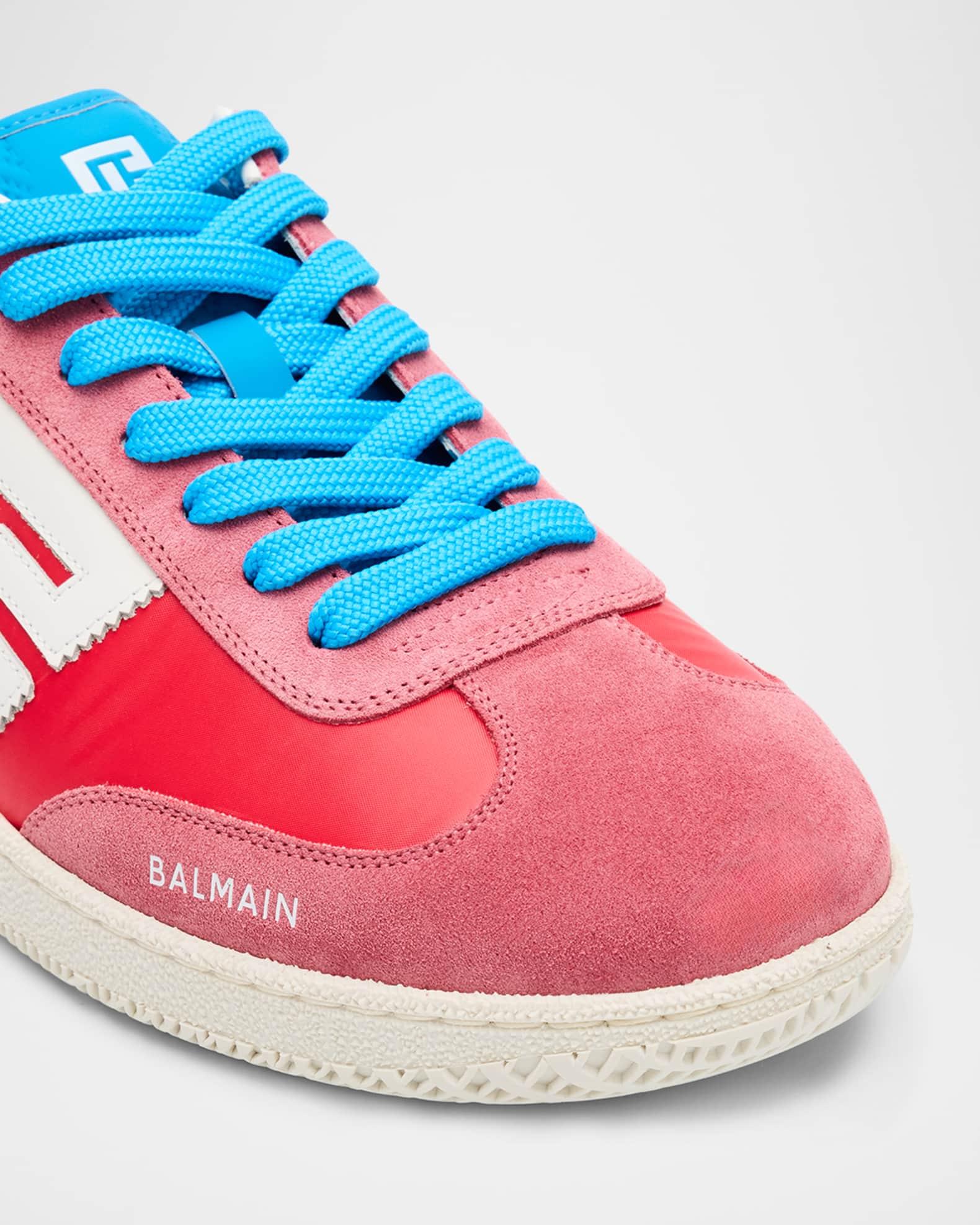 Men's Swan Suede and Nylon Low-Top Sneakers Product Image