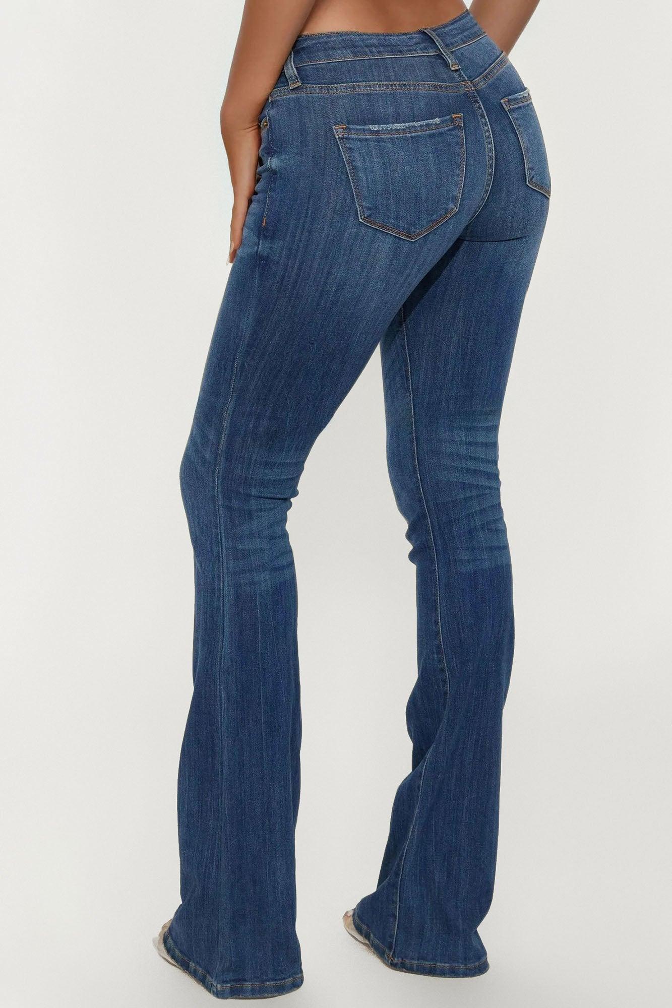 Tall Out Of My Way Low Rise Bootcut Jean - Dark Wash Female Product Image