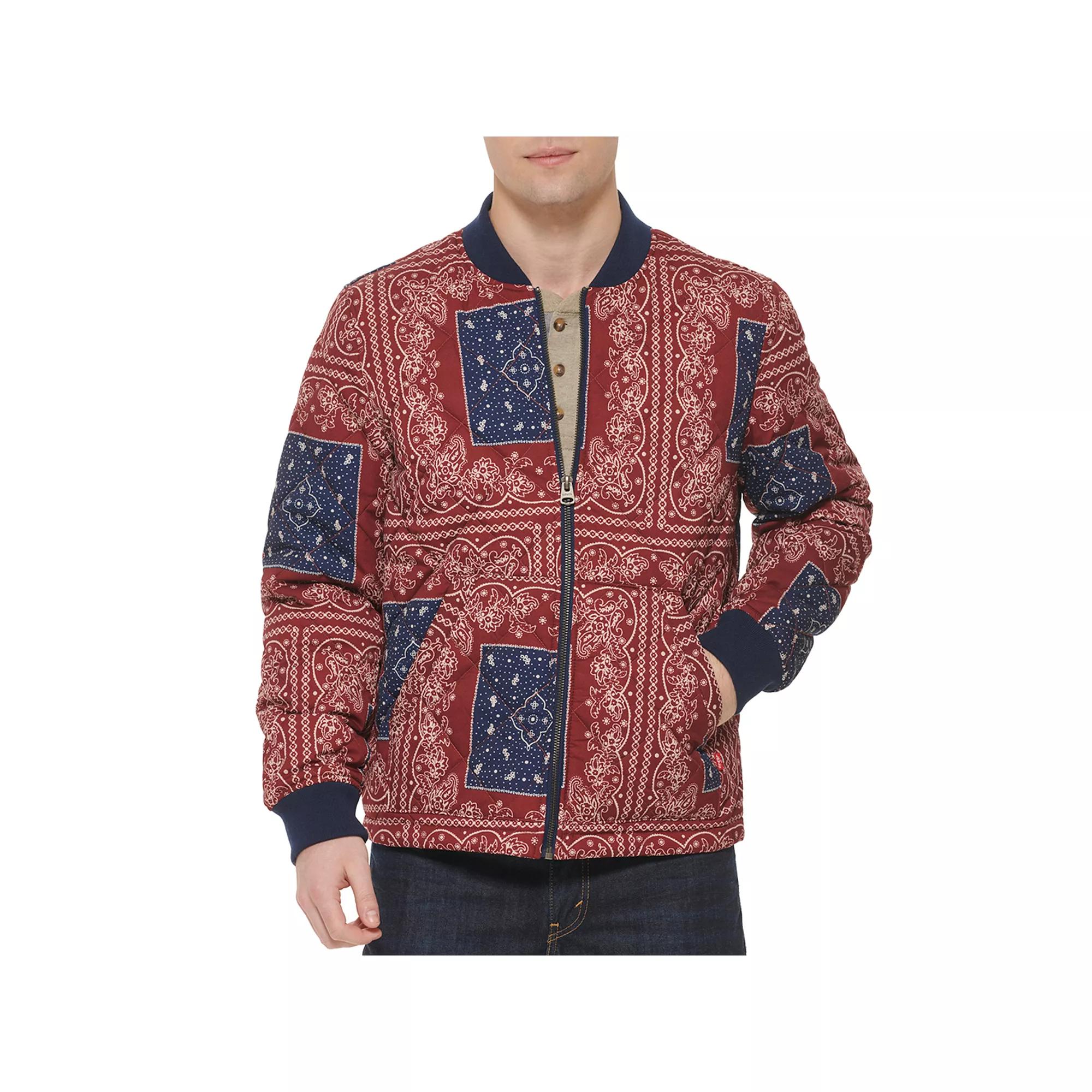 Mens Levis Diamond-Quilted Straight Bomber Jacket Product Image