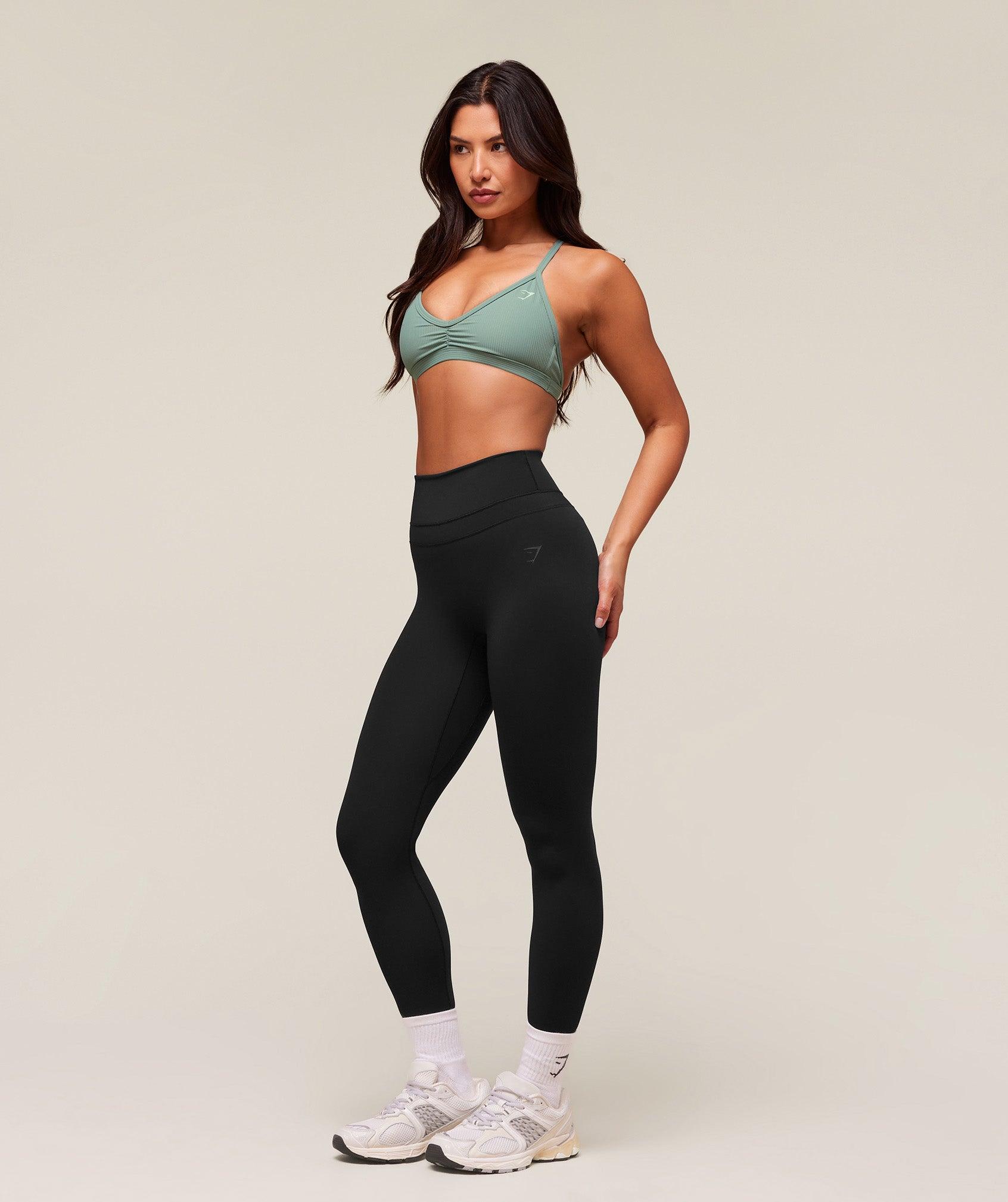 Gymshark Ribbed Minimal Sports Bra - Celeste Blue Female Product Image