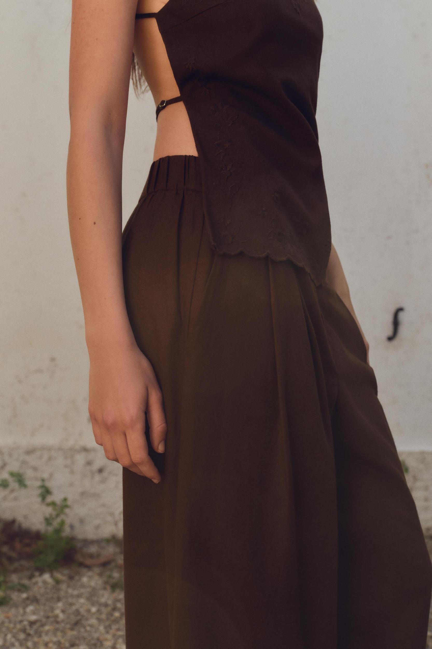 EMBROIDERED PANTS Product Image