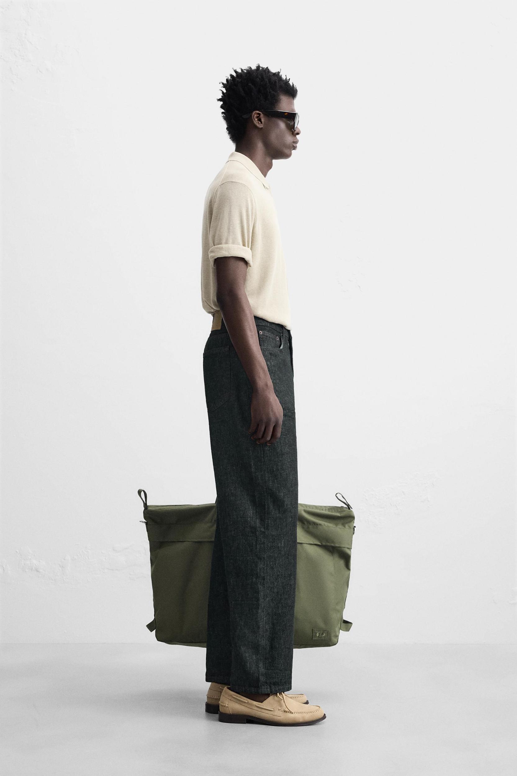 COTTON-HEMP STRAIGHT FIT JEANS Product Image