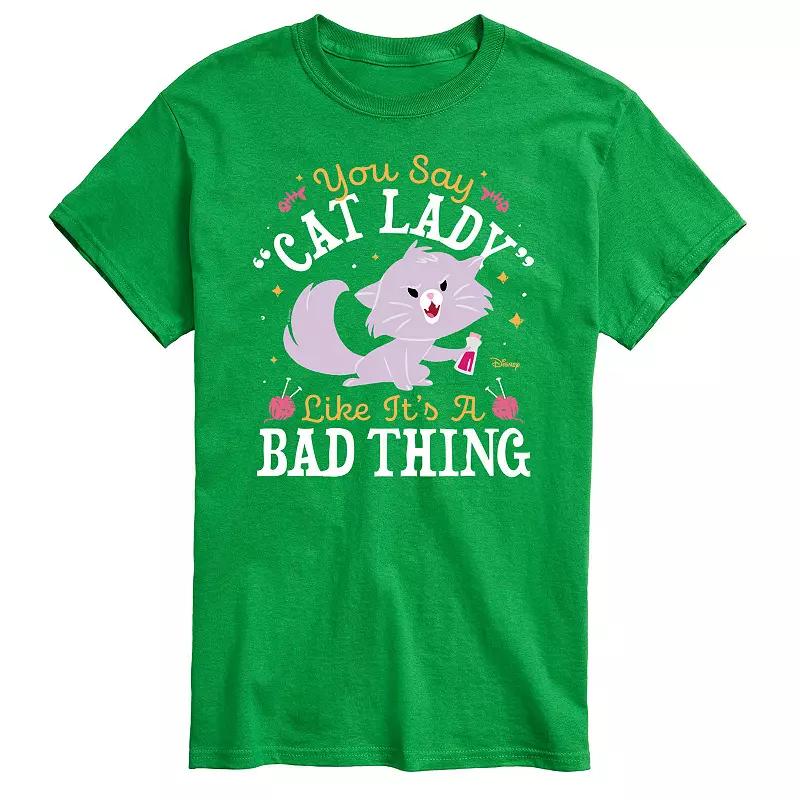 Disney's The Aristocats Men's Cat Lady Like Its a Bad Thing Graphic Tee,  Product Image