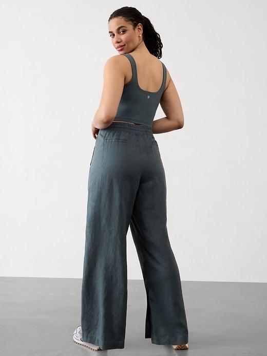 Retreat Linen High Rise Wide Leg Pant Product Image