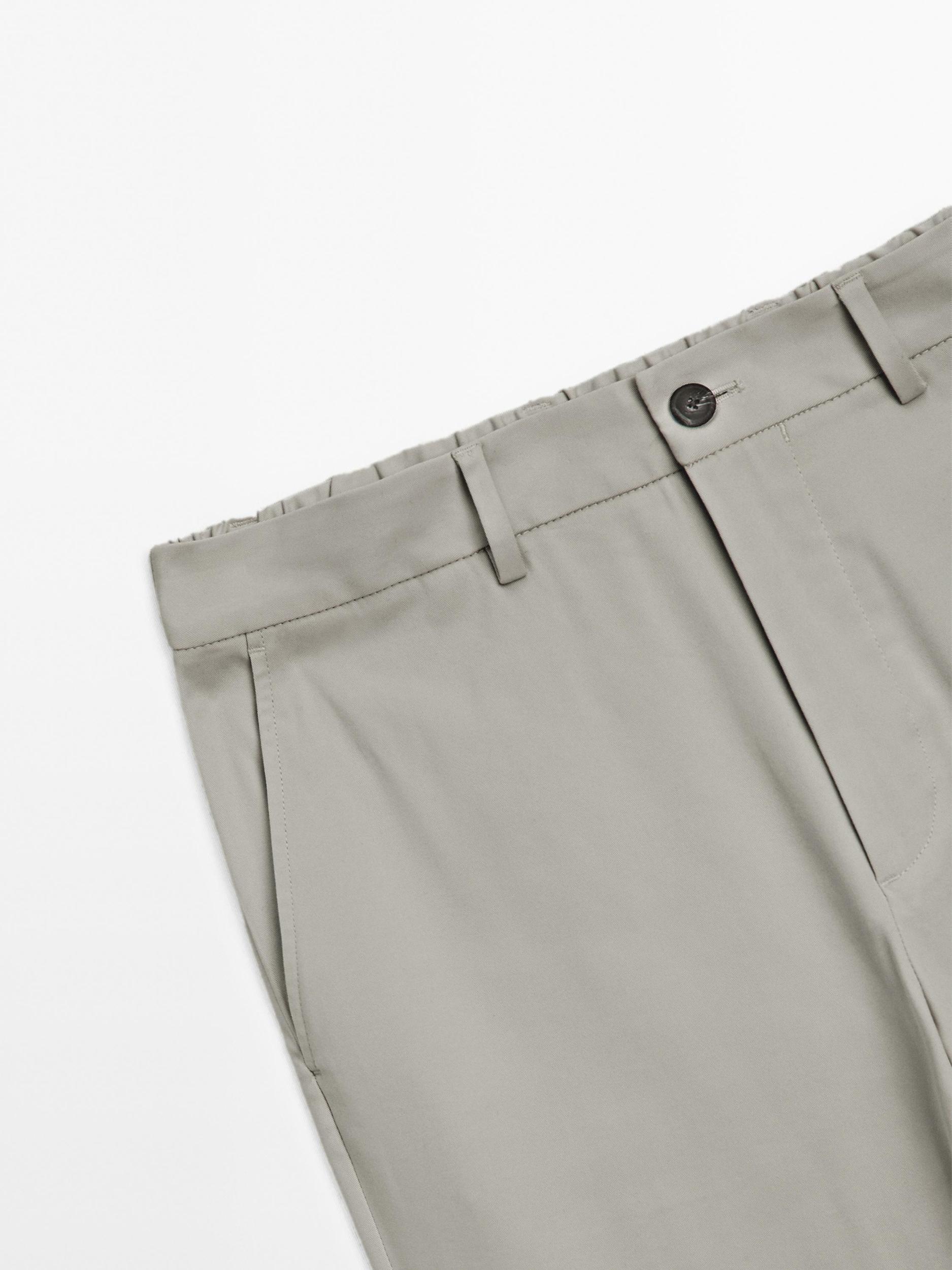 Cotton blend semi joggers Product Image