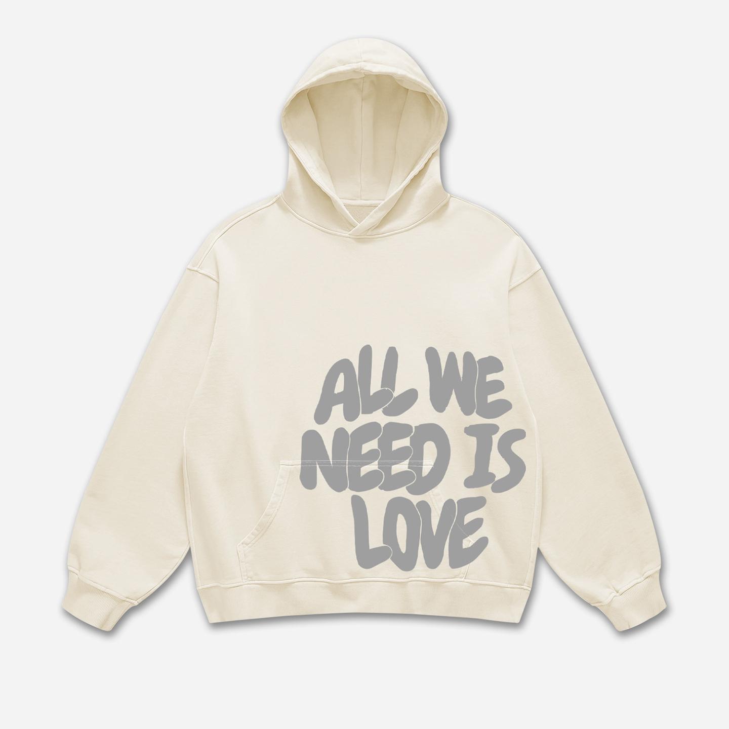 Men's Real Wise Vintage Graphic Cotton Oversized Hoodie Product Image