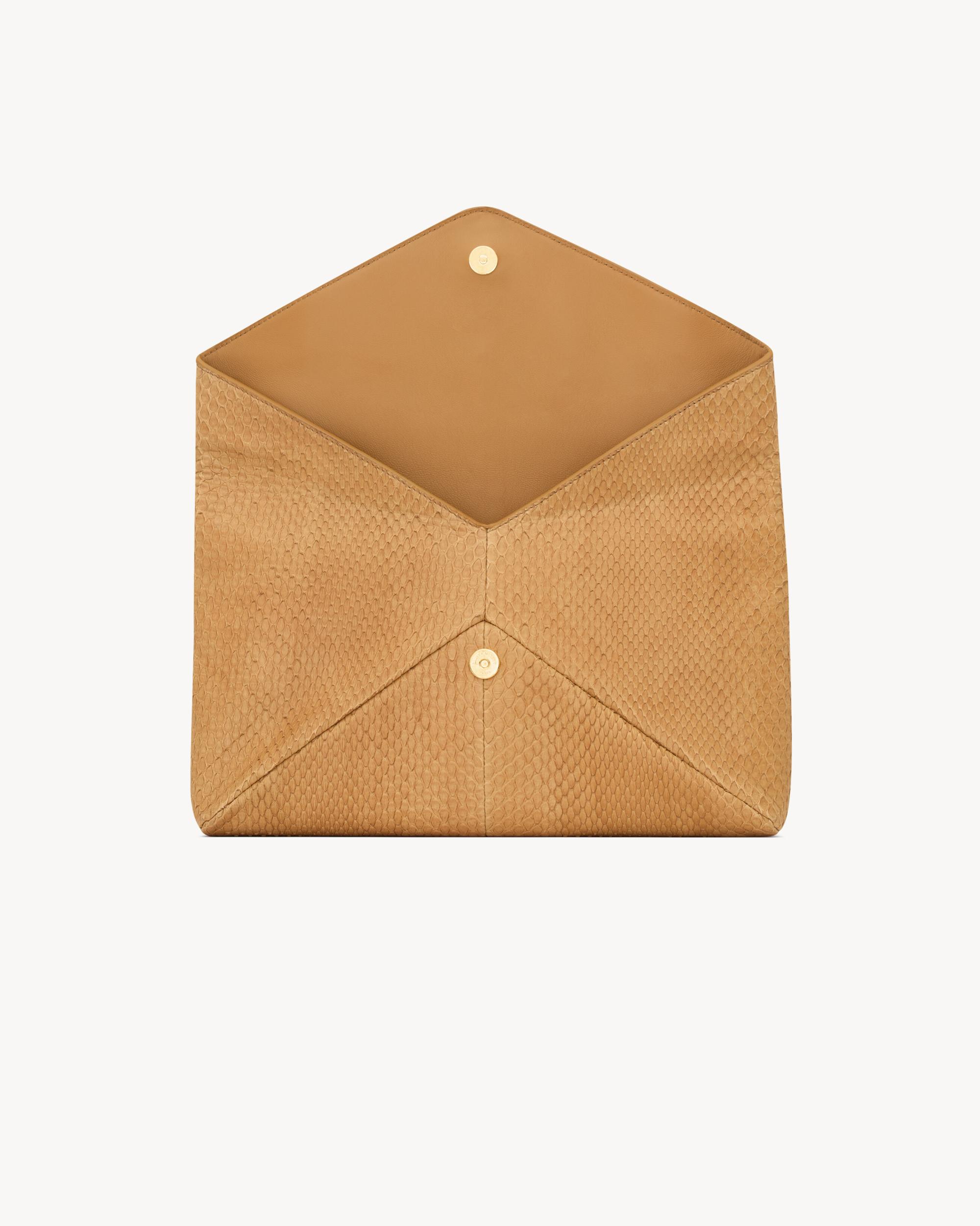 CASSANDRE large envelope clutch in python Product Image