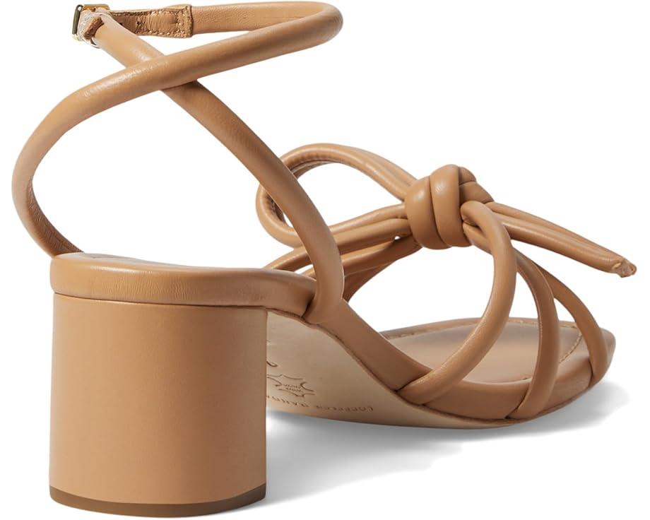 Dahlia Pleated Knot Mule with Ankle Strap Product Image