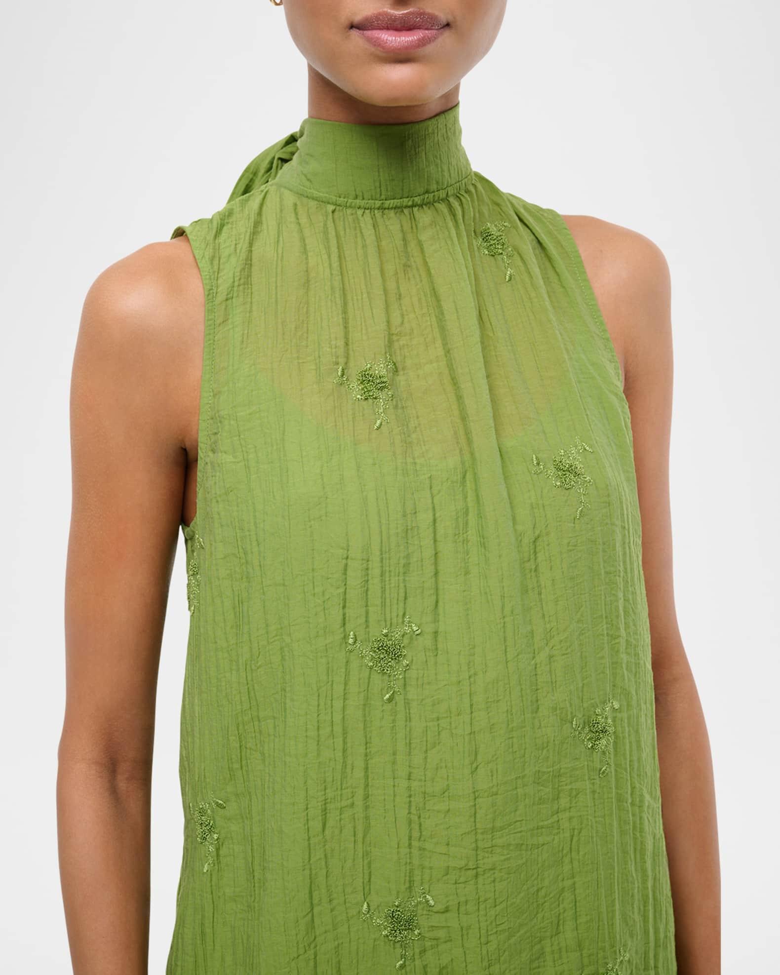 Albee Tie-Neck Mini Dress Product Image