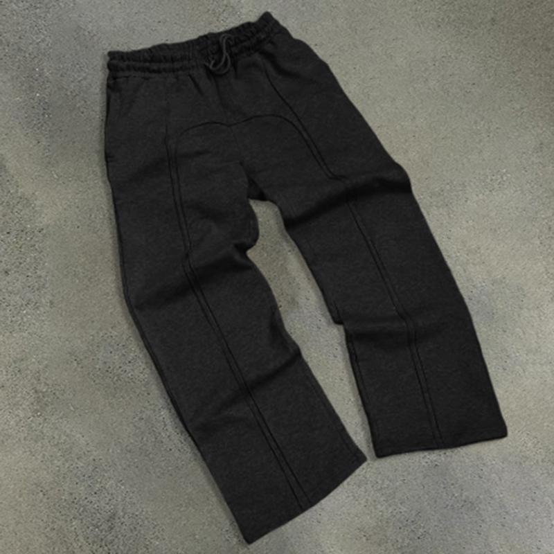 Hiphop Dividing Line Design Basic Sports Sweatpants Product Image