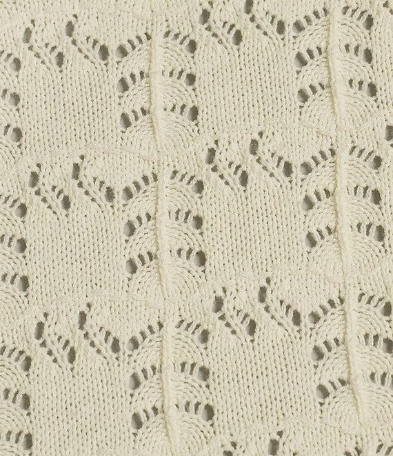 Sam Edelman Robyn Crew Neckline Short Sleeve Scallop Trim Top Product Image