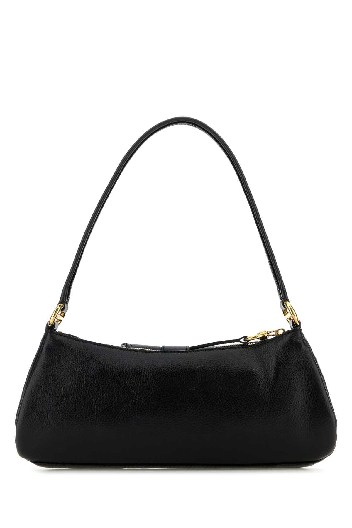 CHLOÉ The 99 Embellished Textured-leather Shoulder Bag In Black Product Image