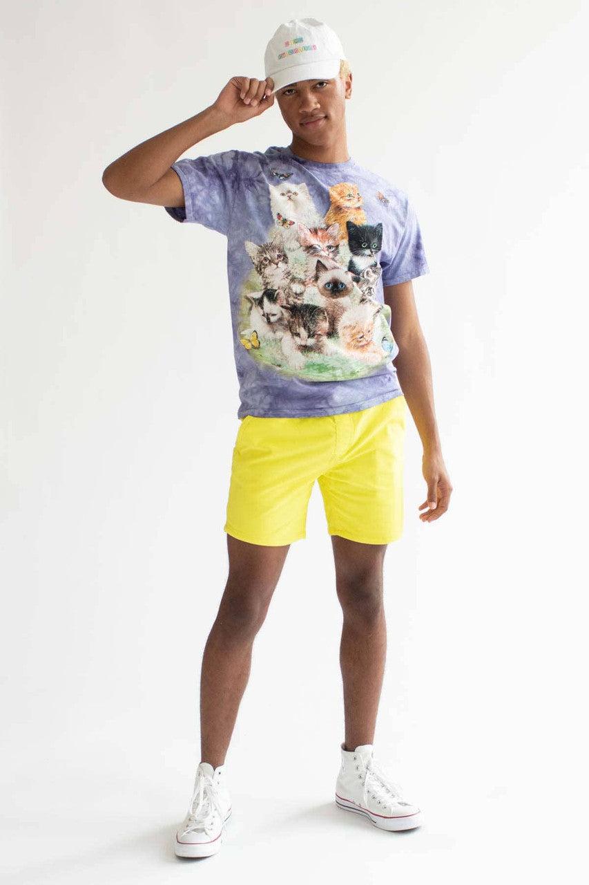 Kittens & Butterflies Tie Dye T-Shirt Product Image