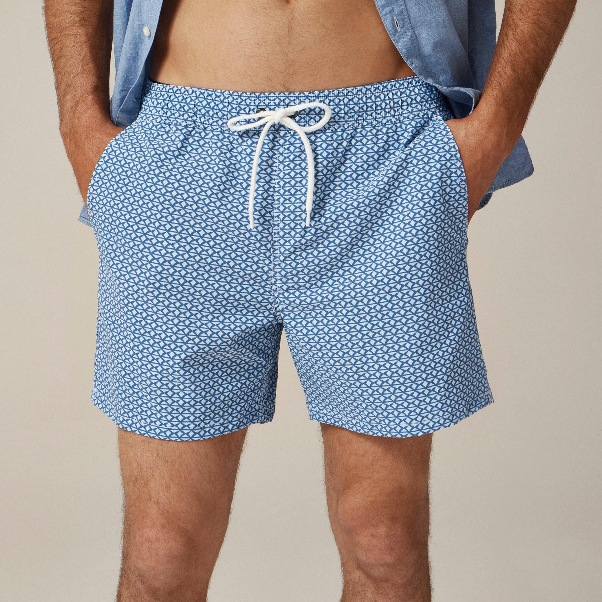 6'' stretch swim trunk in print with ECONYL® nylon Product Image