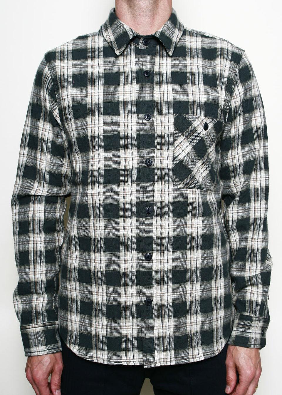 Oxford Shirt // Grey Herringbone Plaid Product Image