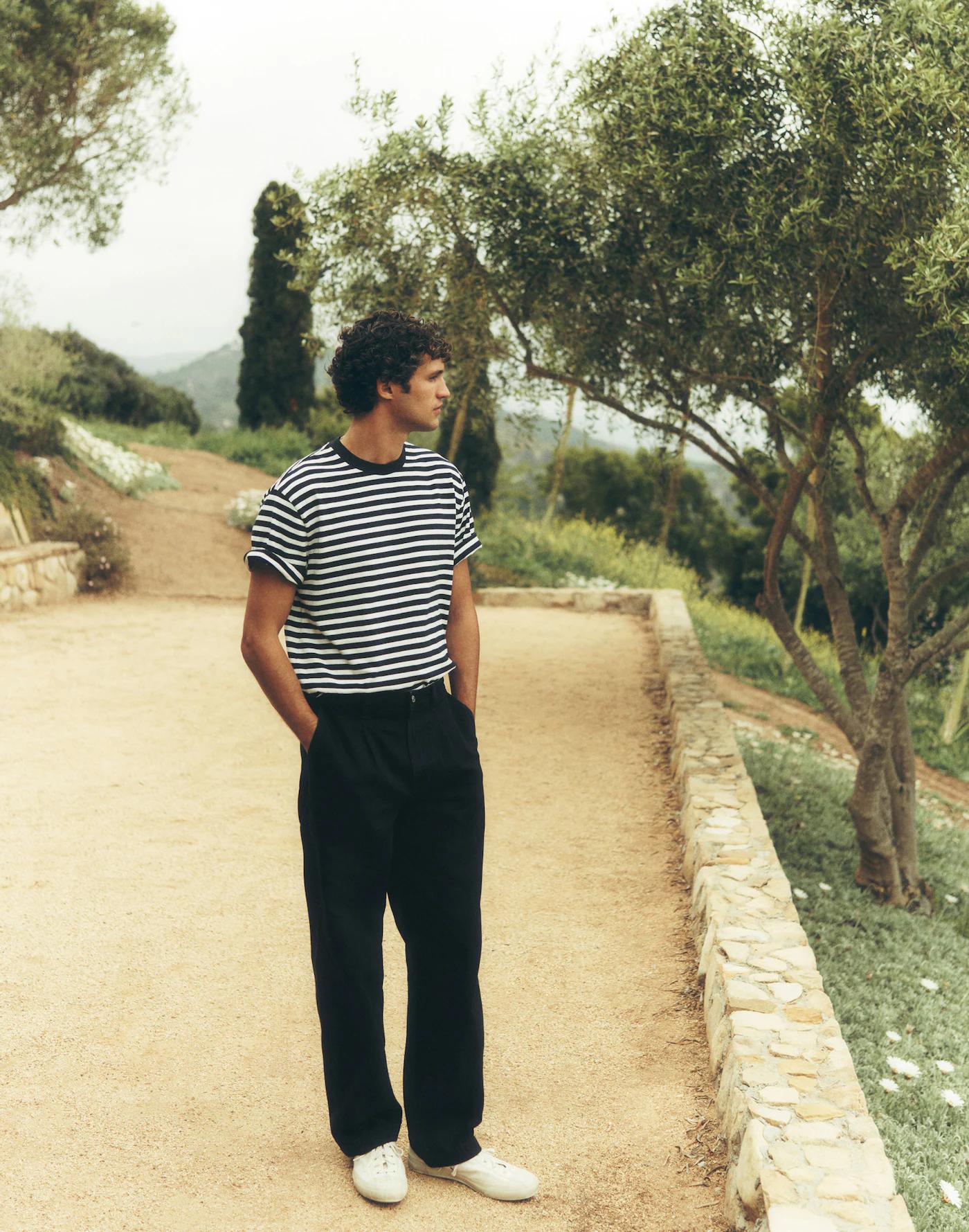 Pleated Denim Pants Product Image