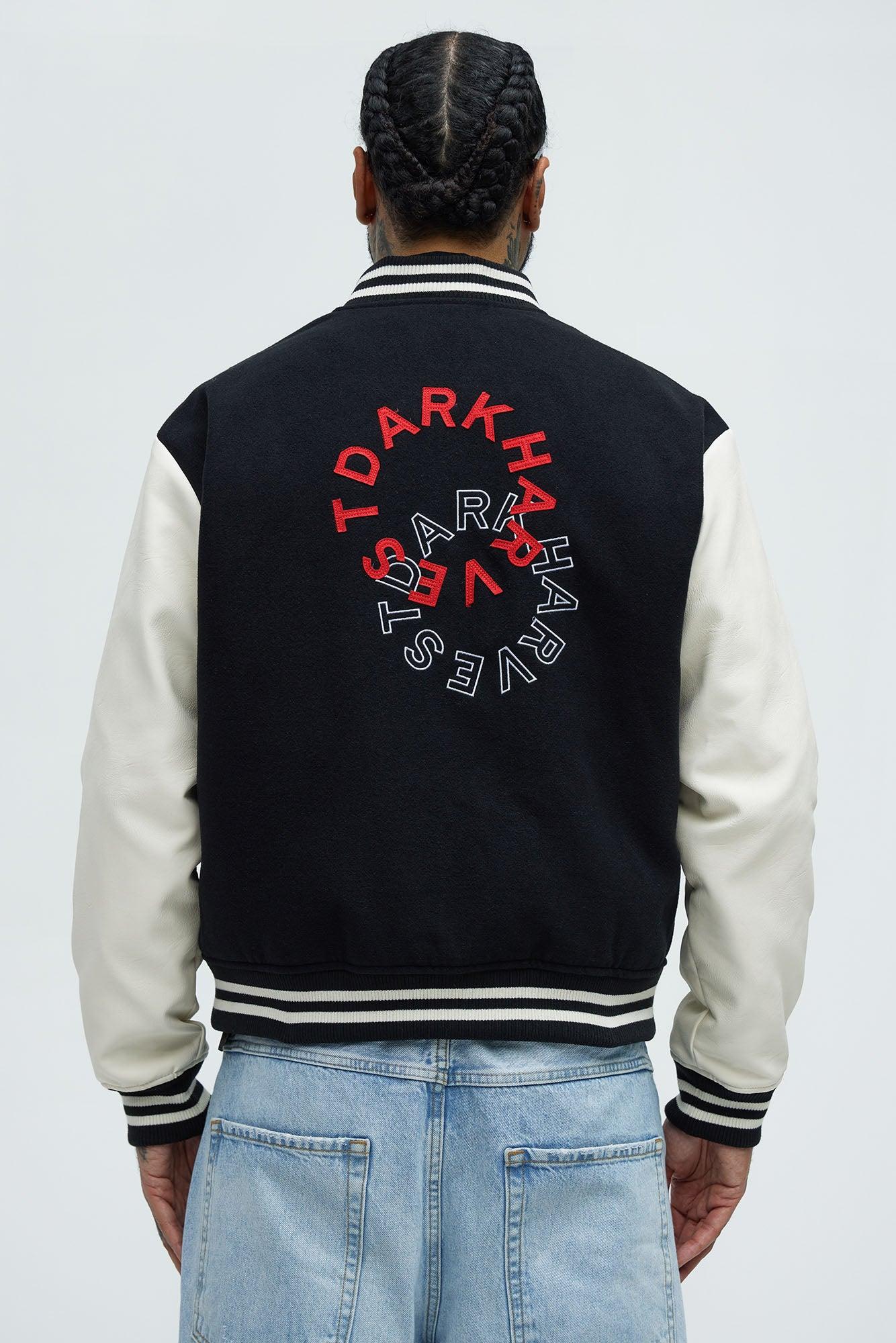 Dark Harvest Varsity Jacket - Black Product Image