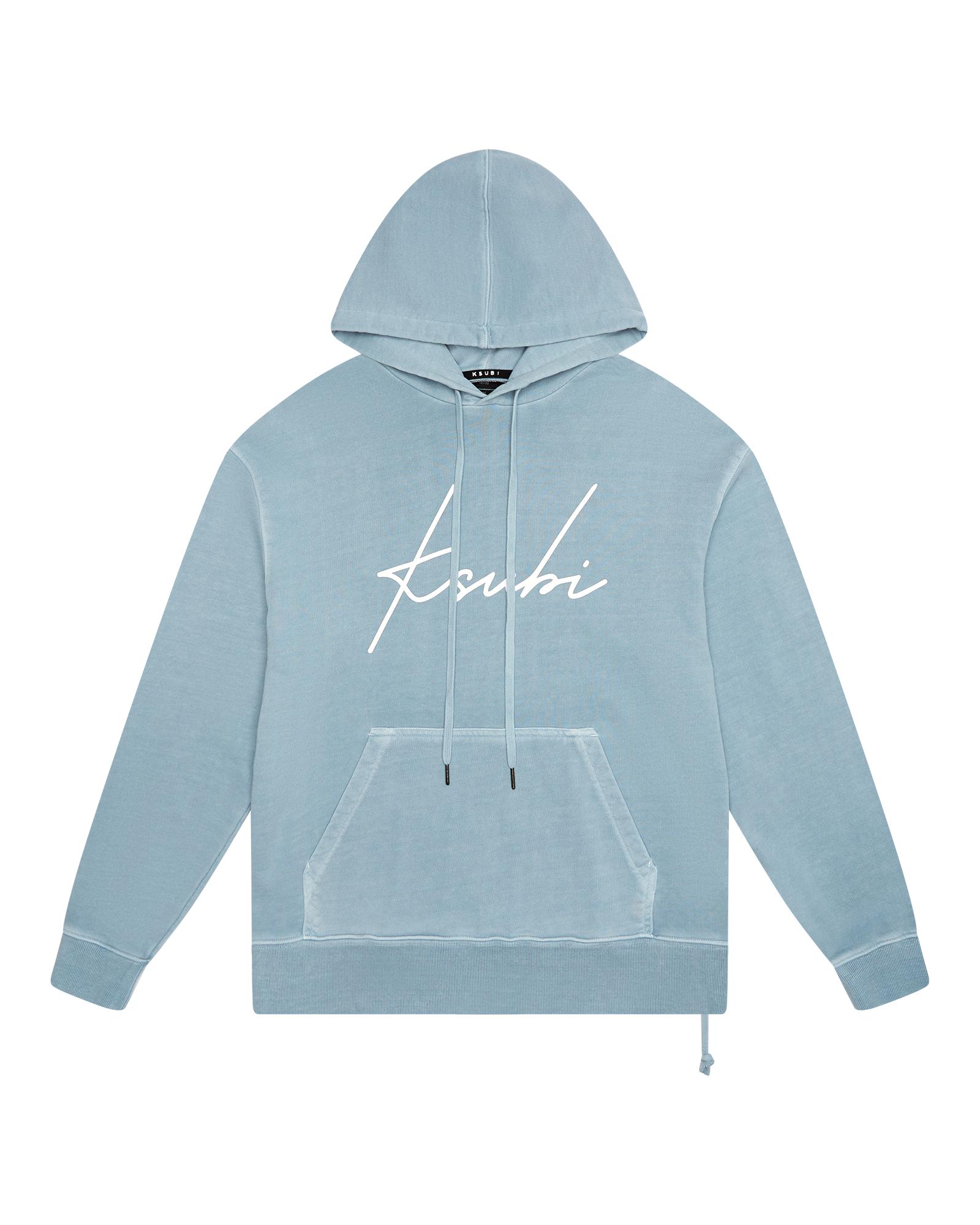 SKRIPT BIGGIE HOODIE ICE BLUE Male Product Image