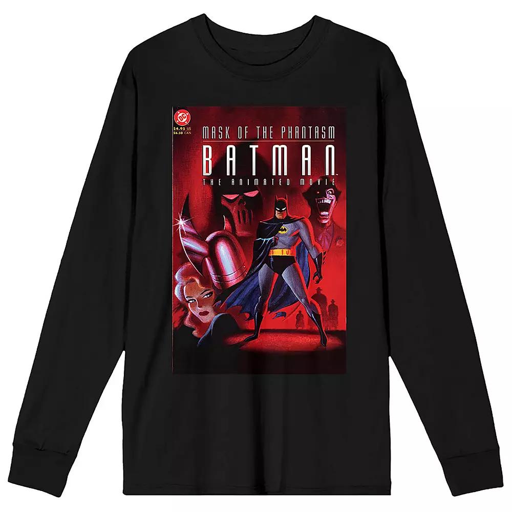 Men's Batman Mask Phantasm Long Sleeve Tee,  Product Image