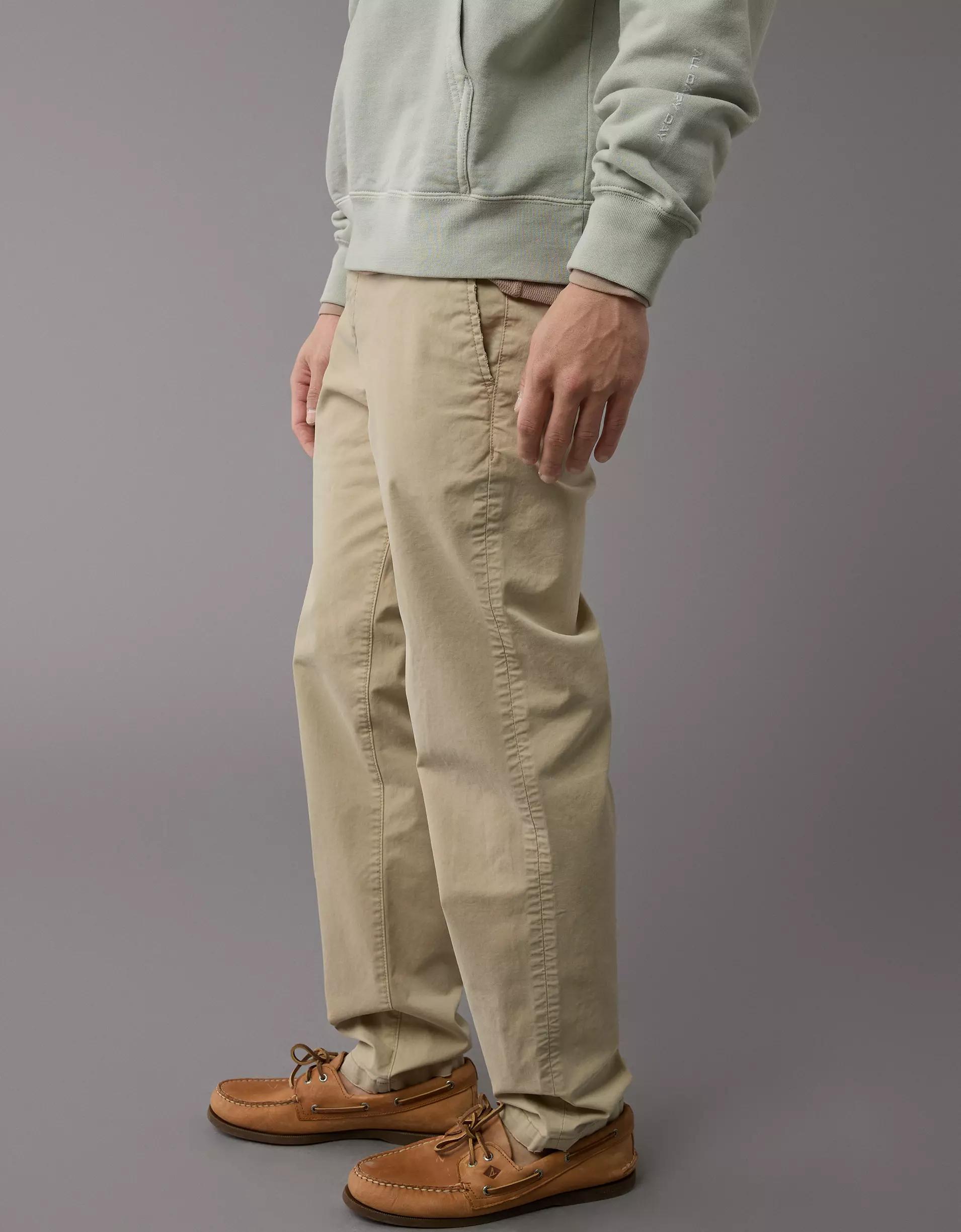 AE Flex Slim Straight Lived-In Khaki Pant Product Image