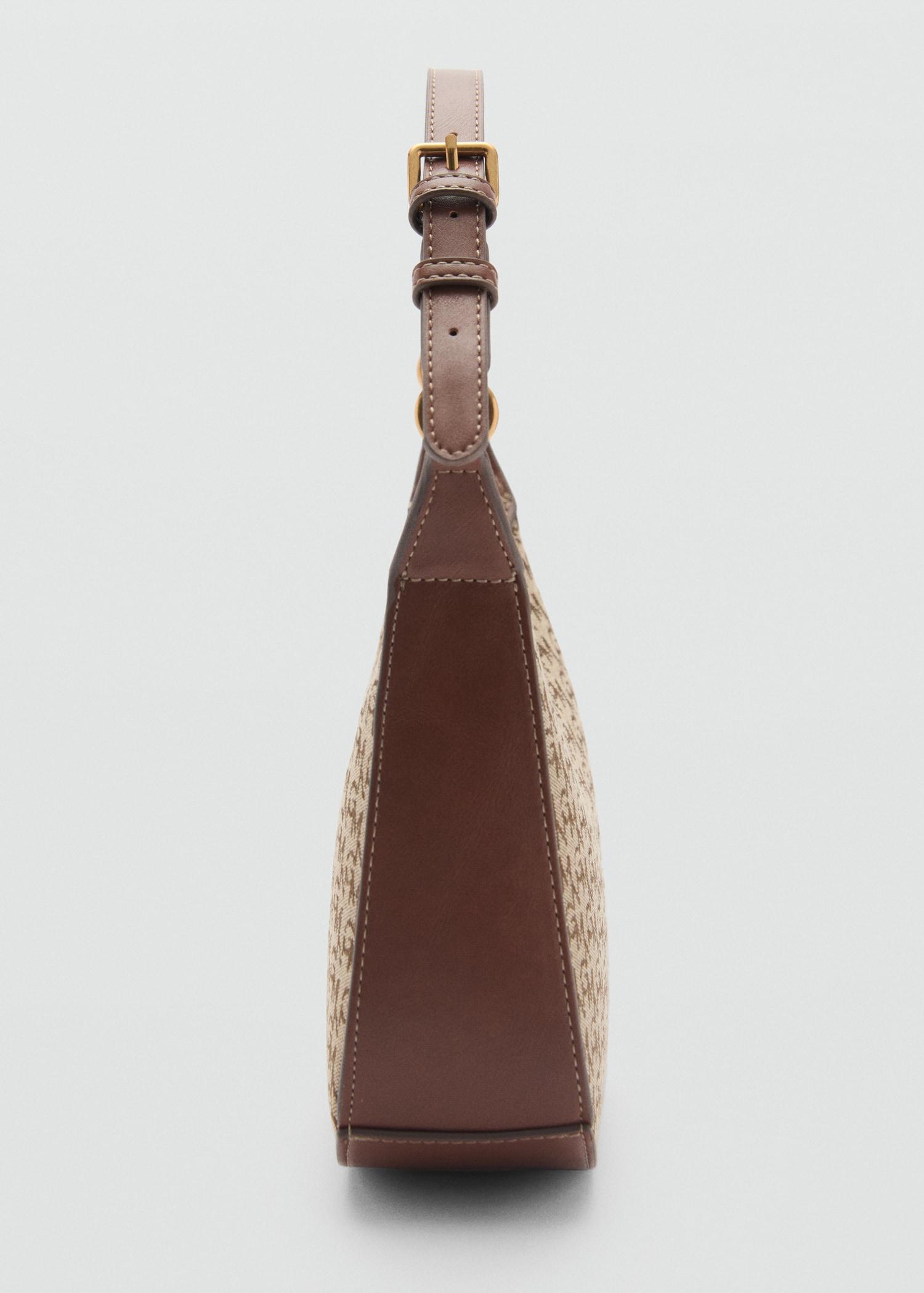 Shoulder bag with printed logo - Women | MANGO USA Product Image