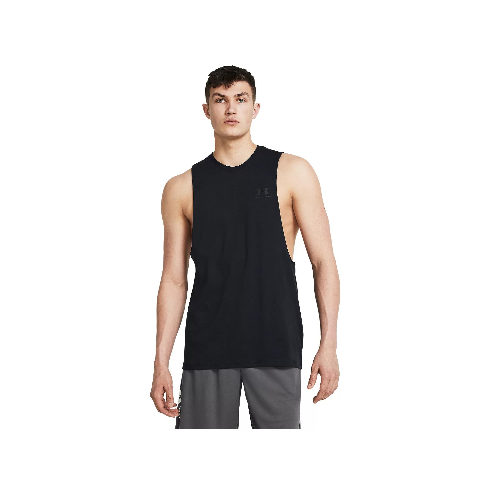 Men's Under Armour Left Chest Cut-Off Tank Top,  Product Image