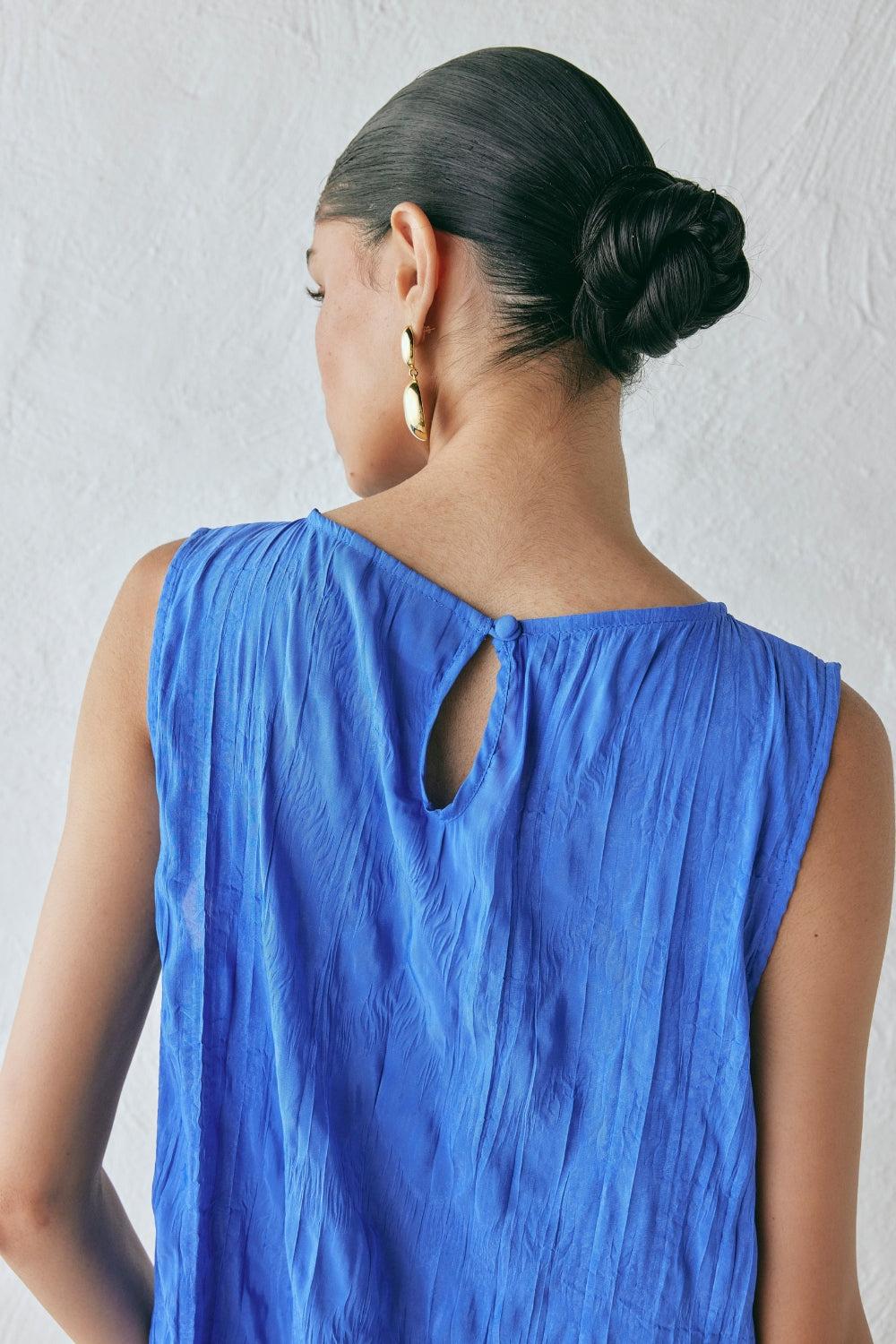 Aftersun Mini Dress Cobalt Product Image