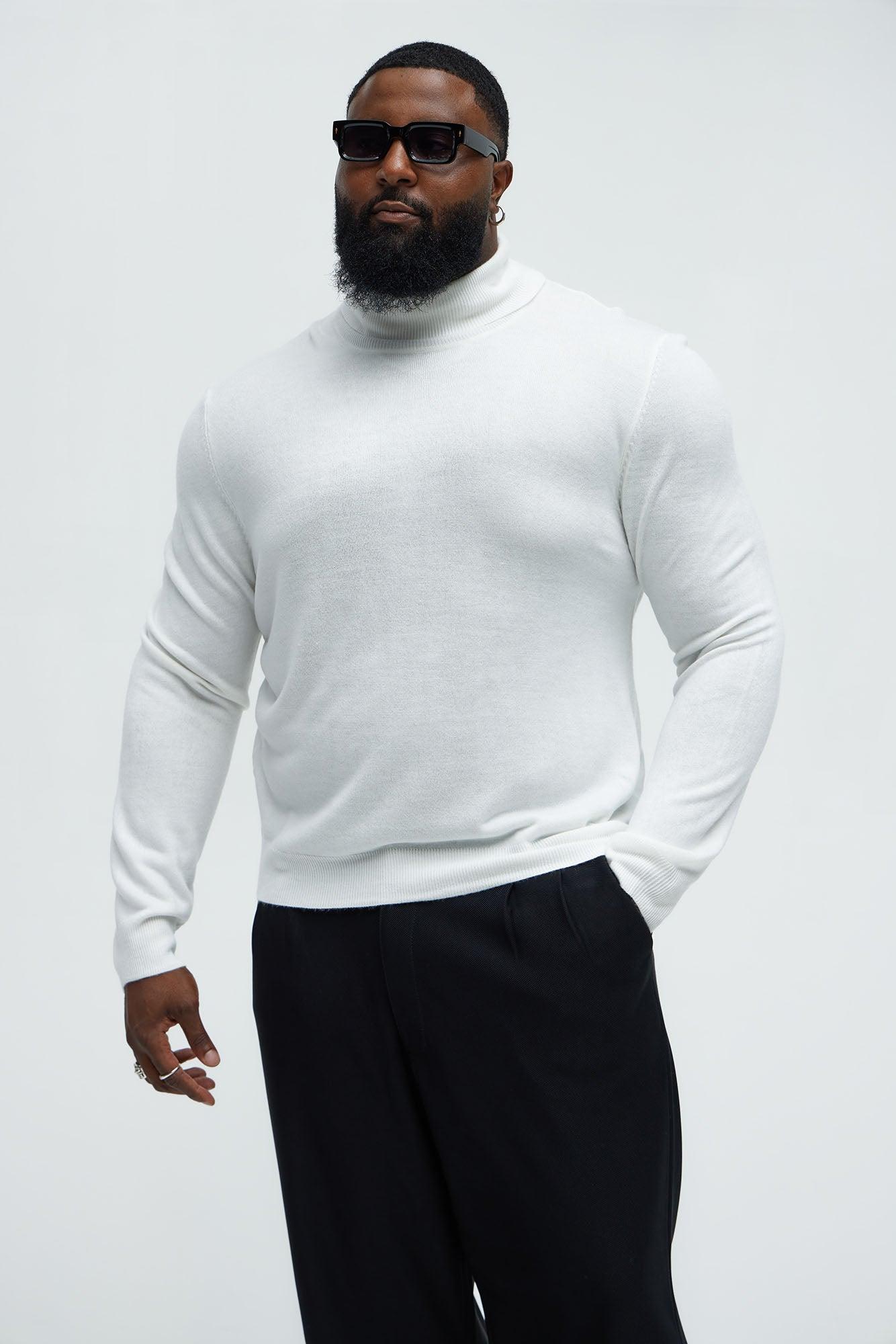 DeAngelo Turtleneck Sweater - Off White Male Product Image