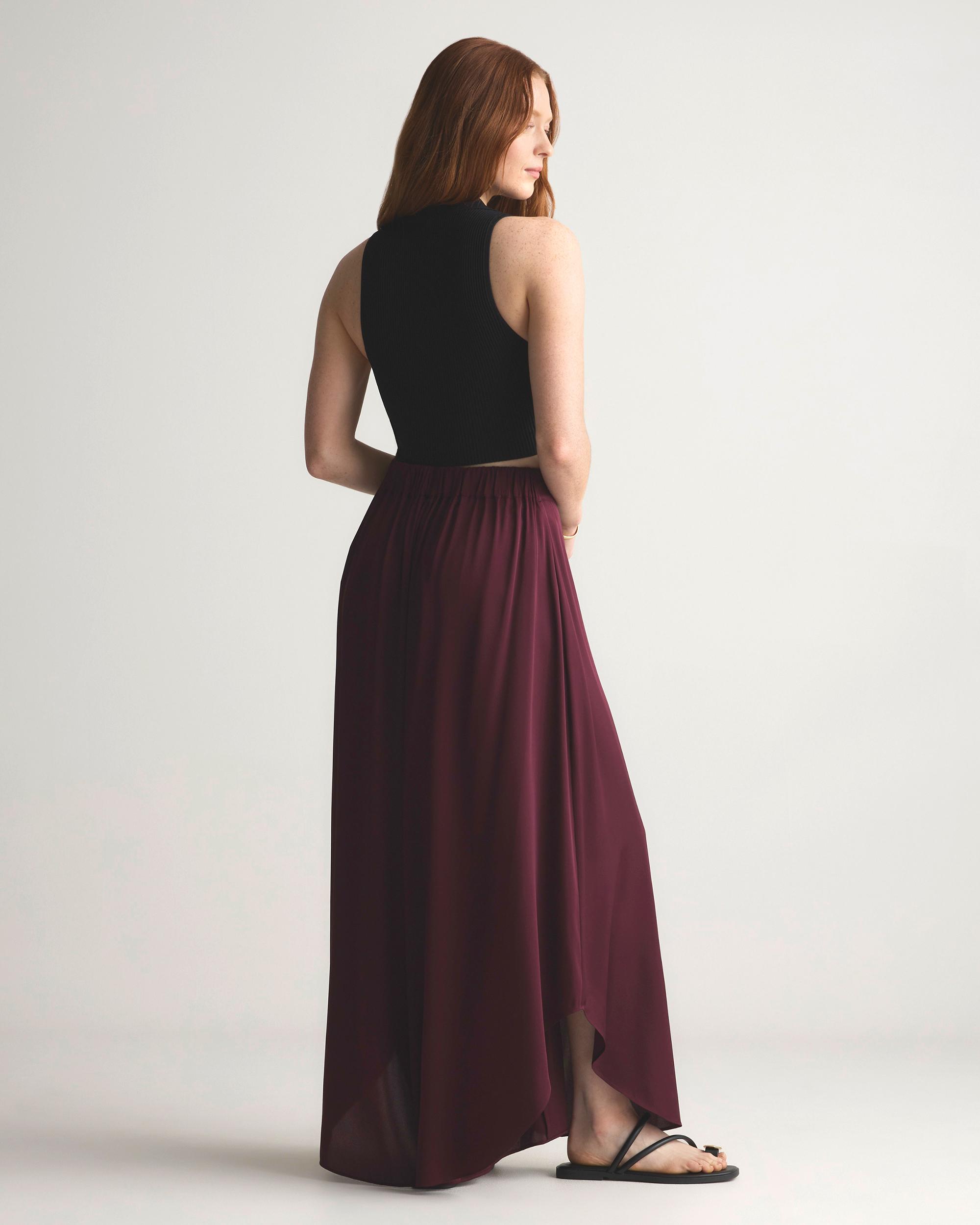 Quince | Women's Washable Stretch Silk Palazzo Pants Mulberry Silk Product Image