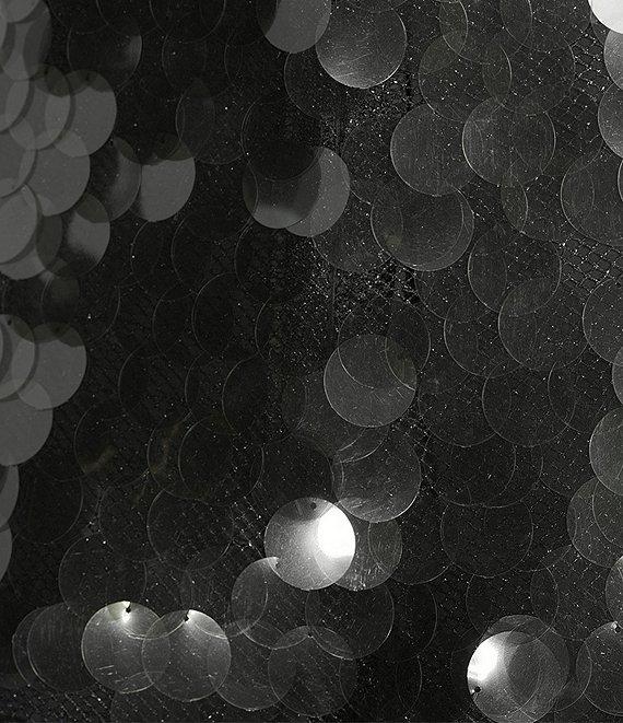 Gianni Bini Emory Sleeveless Square Neck Pailette Mini Shift Dress Product Image