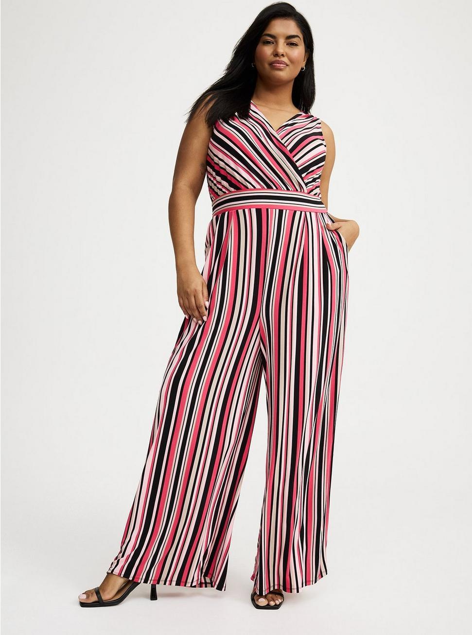 Studio Knit Surplice Tie Back Jumpsuit Product Image