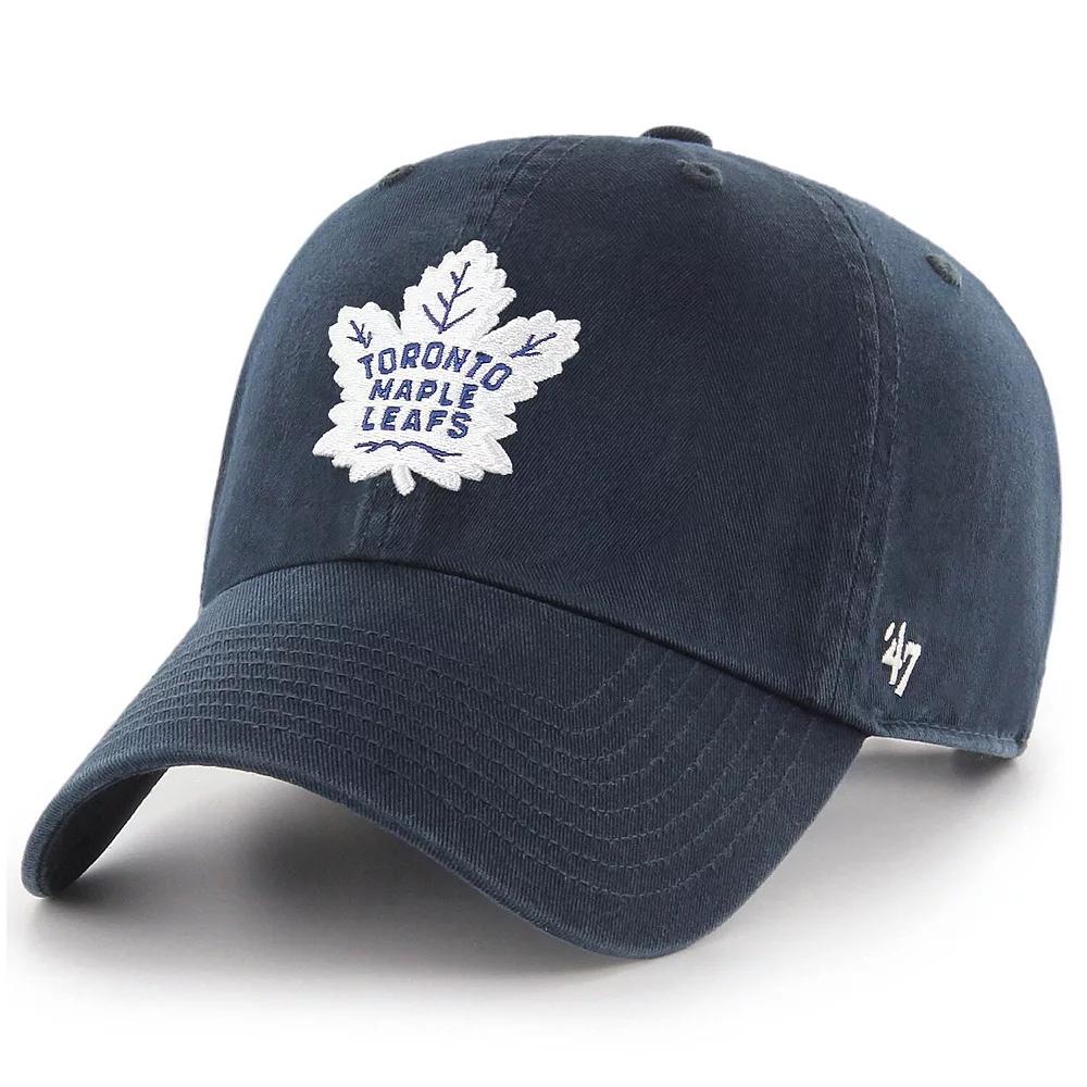 Men's '47 Navy Toronto Maple Leafs Team Clean Up Adjustable Hat, Mpl Blue Product Image