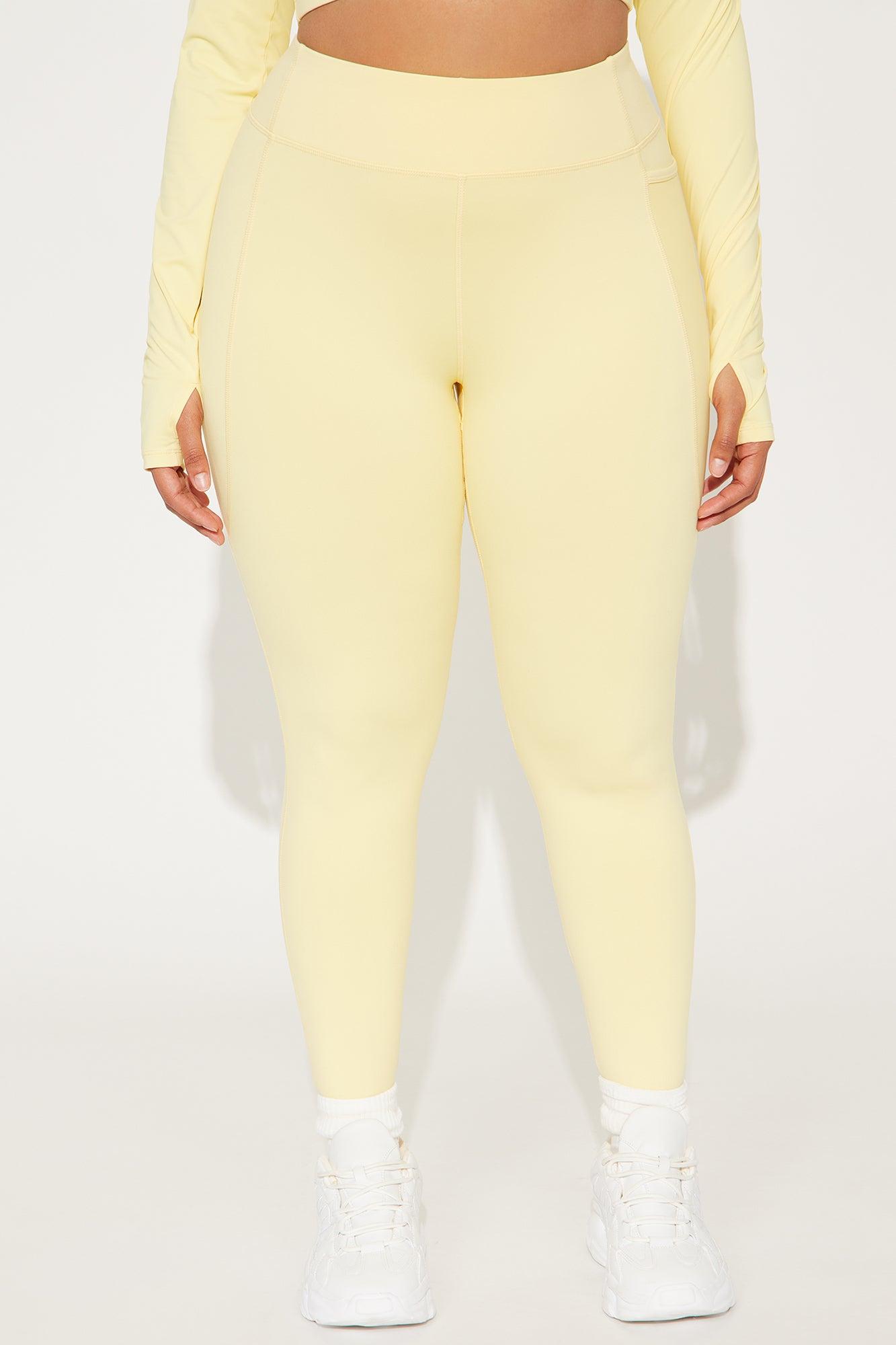 Match Point Active Legging - Butter Yellow Product Image