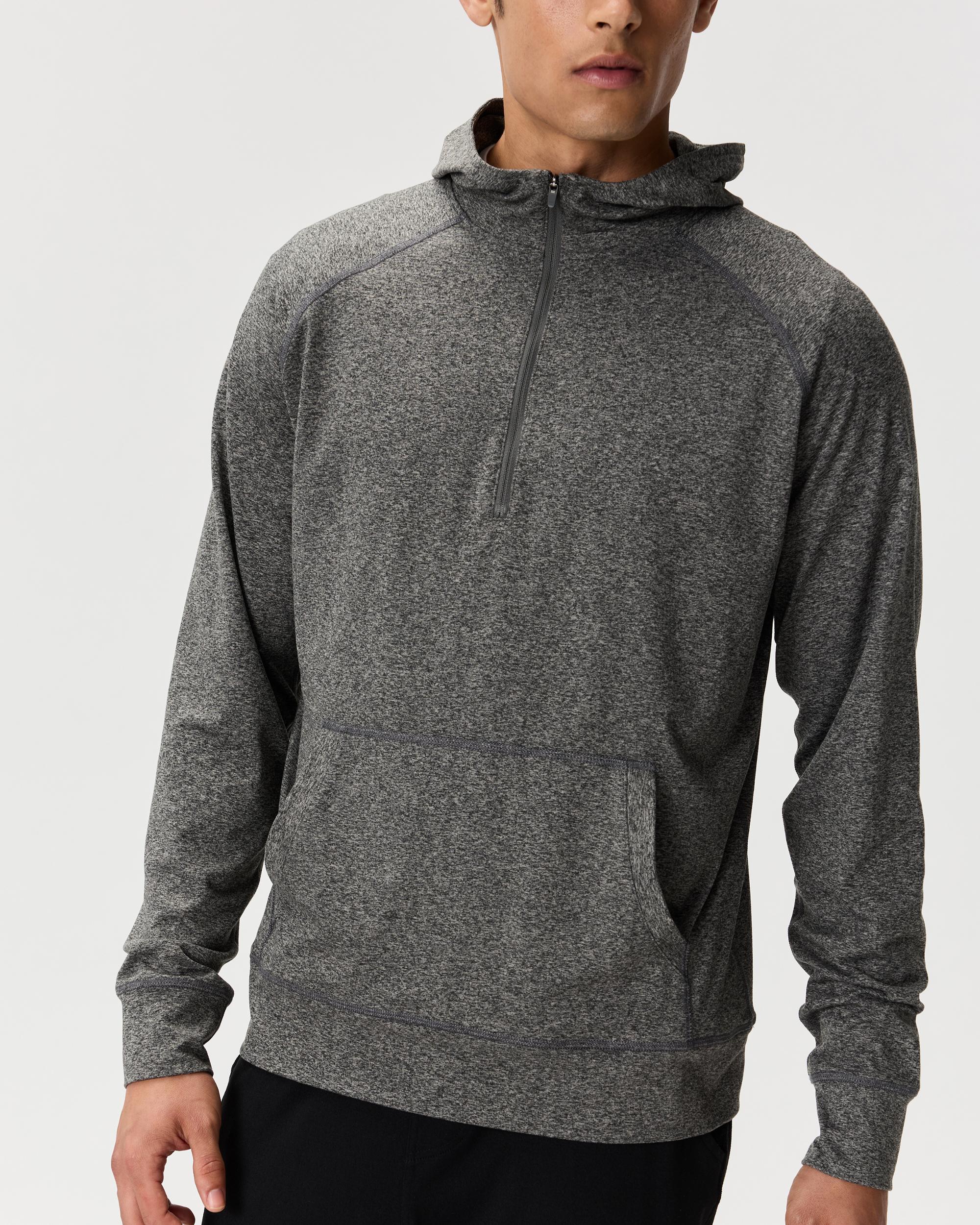 Quince | Men's Flowknit Performance Half-Zip Hoodie Recycled Polyester Product Image