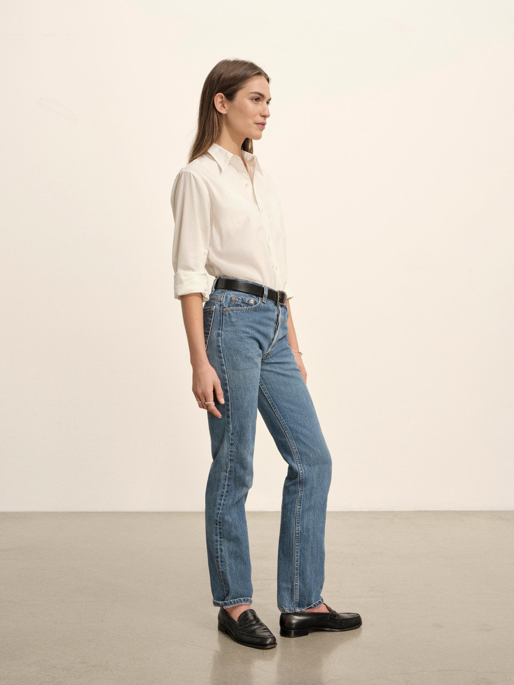 White Mainstay Cotton Shirt Product Image