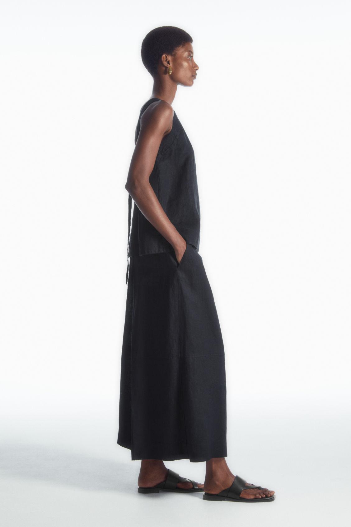 TIE-BACK LINEN TOP Product Image