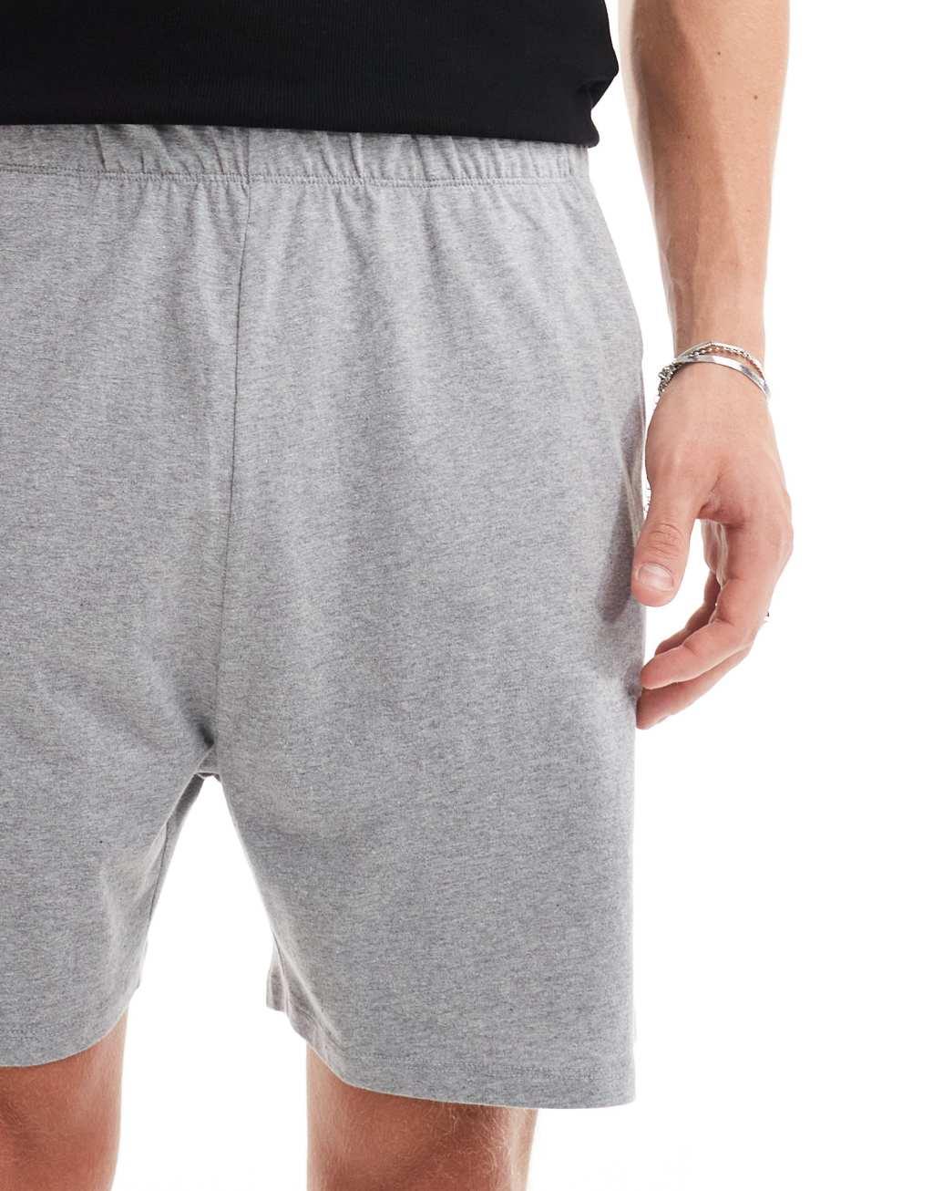 ASOS DESIGN jersey lounge short in gray heather Product Image
