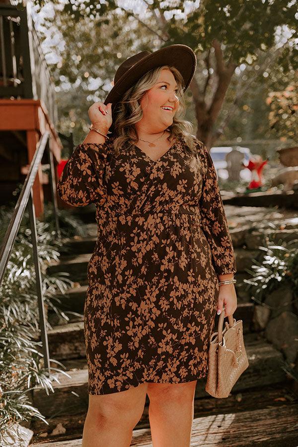 Maple Dreams Floral Mini Dress Curves Product Image