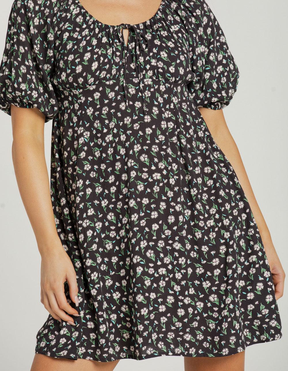 BILLABONG Truly Romantic Womens Mini Dress - BLACK Product Image