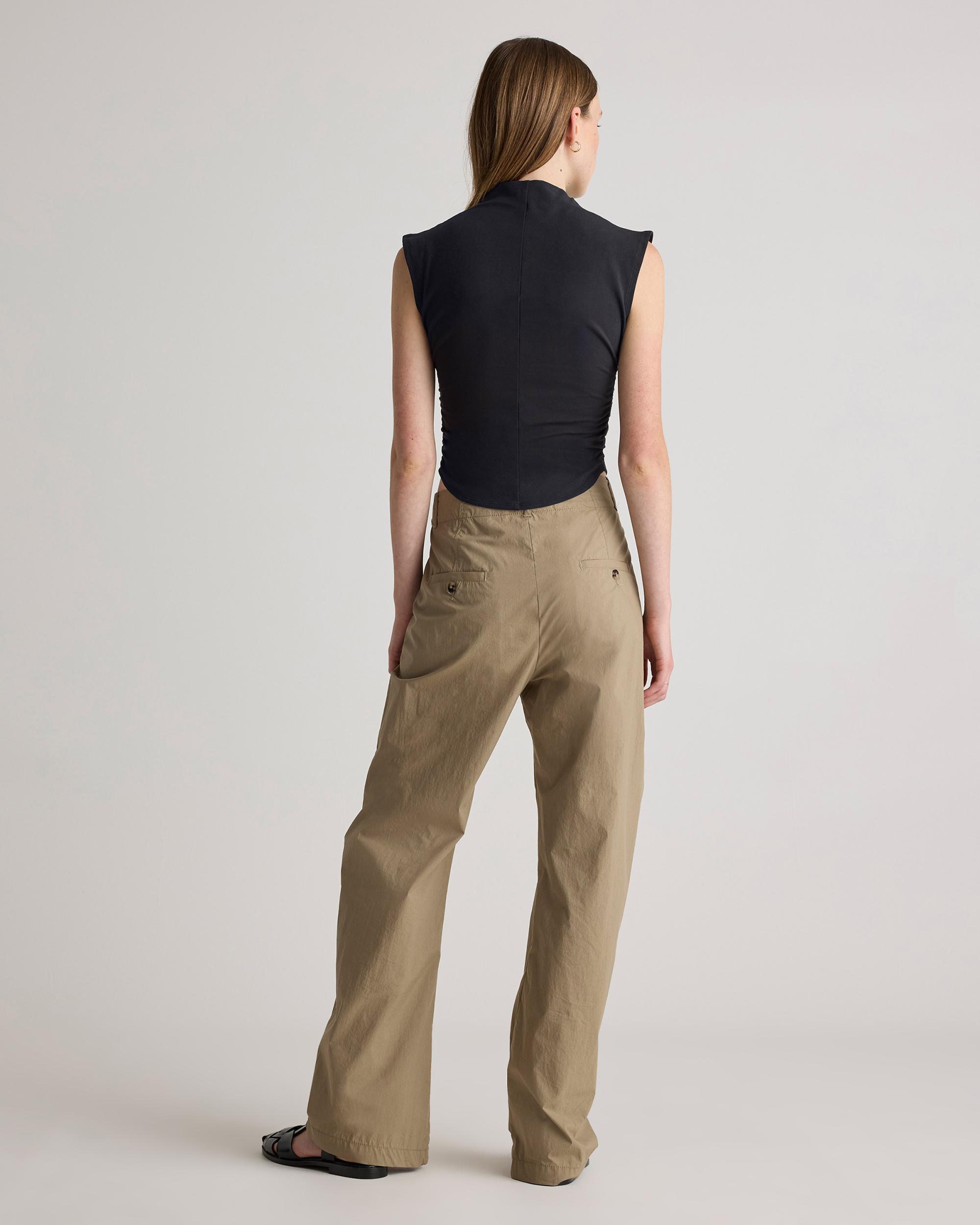 Quince | Women's Stretch Cotton Jersey Sleeveless Mock Neck Top Size XL, Organic Cotton Product Image