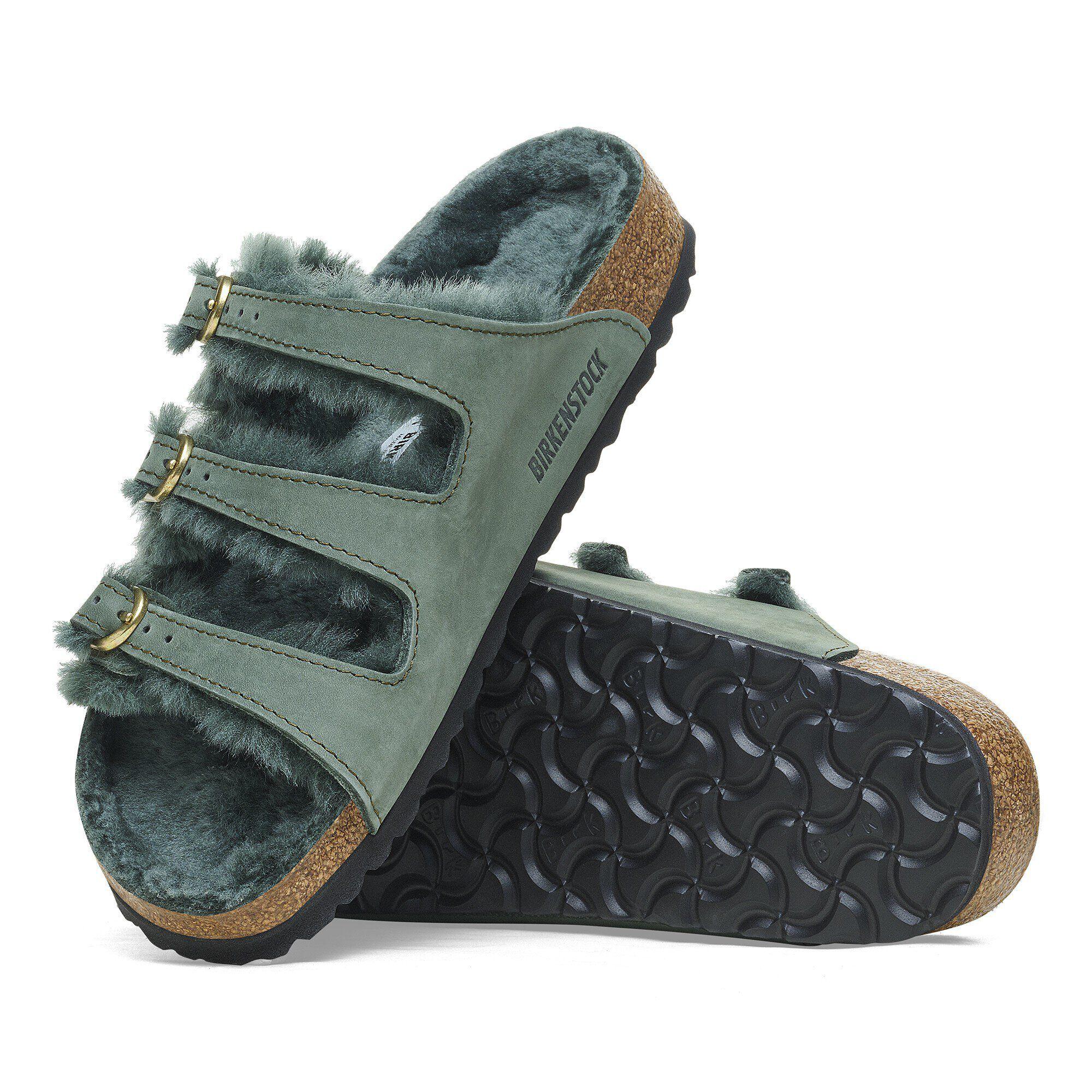 Florida Shearling Nubuck Leather Thyme Product Image