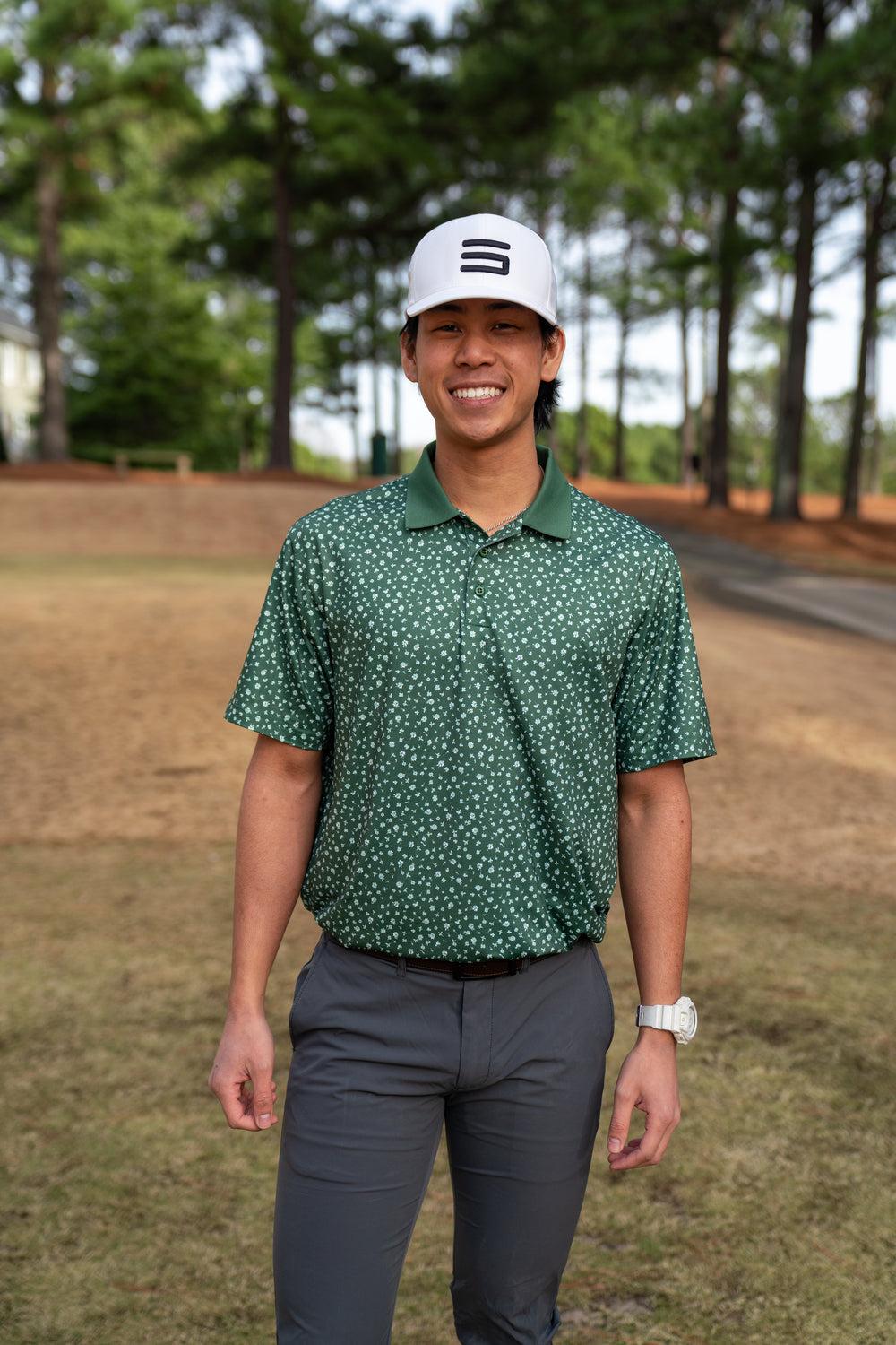 Three Sixty Six Men’s Print Golf Polos Male Product Image