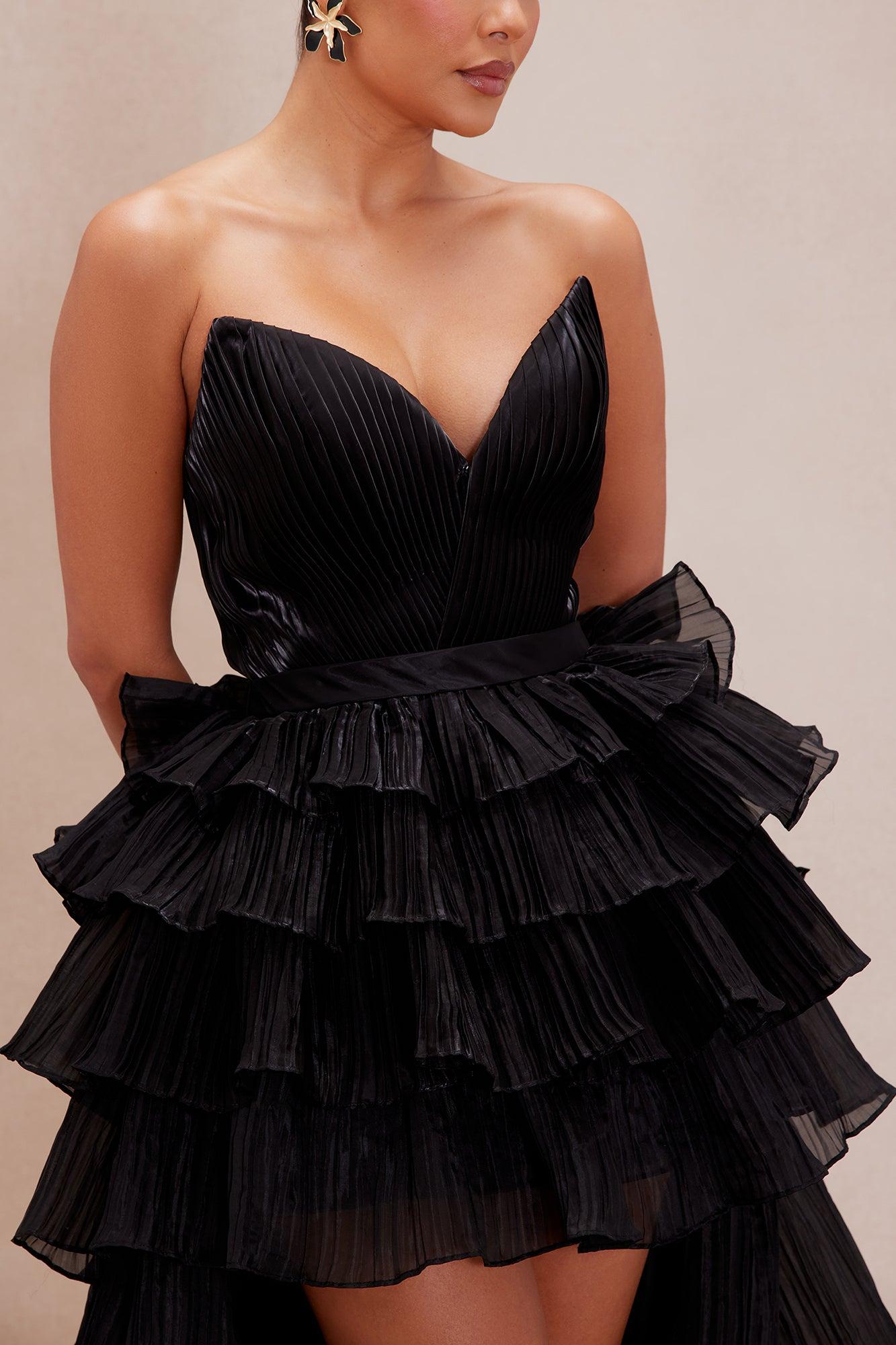 Evelynn High Low Gown - Black Product Image