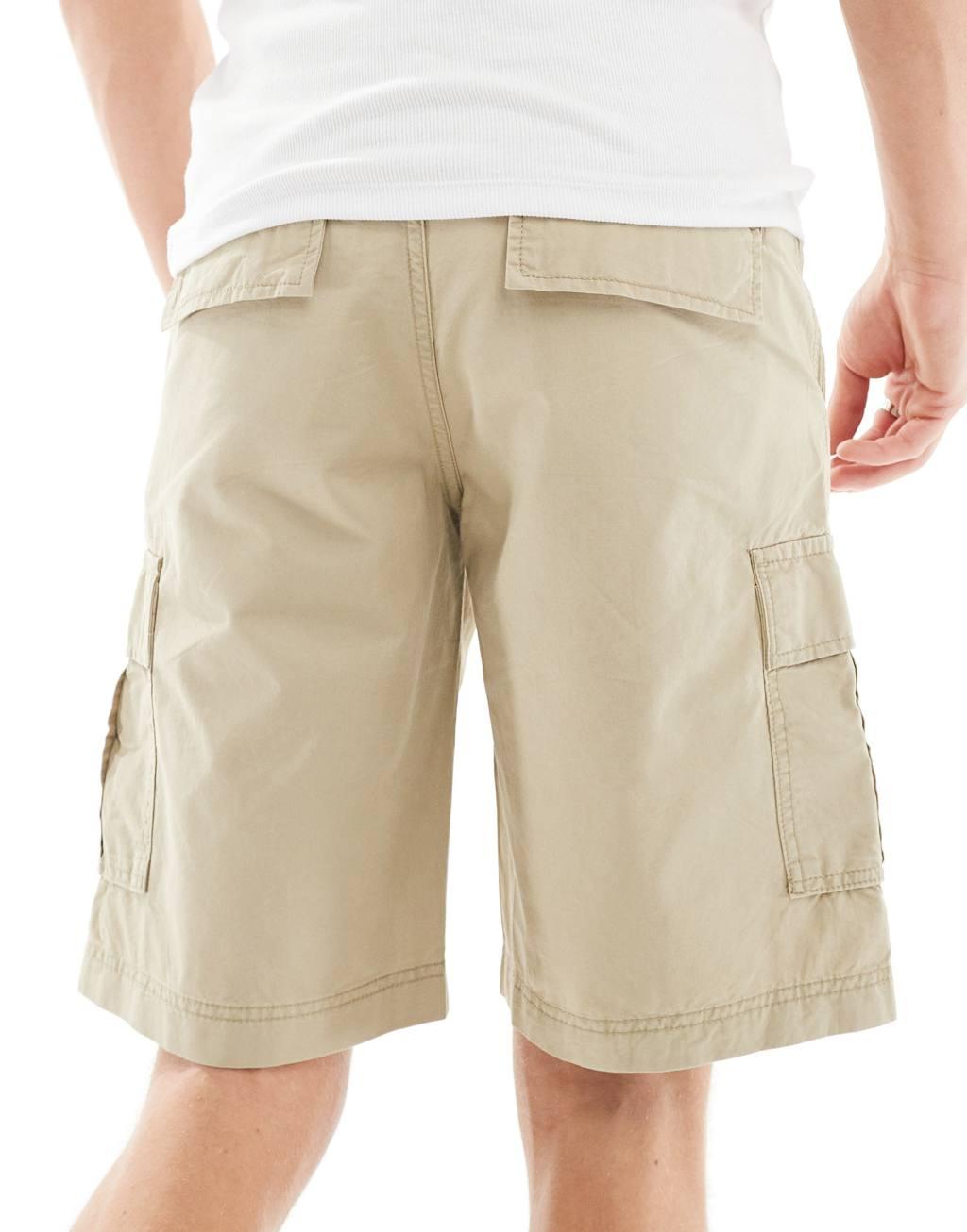 Jack & Jones cargo shorts in beige Product Image