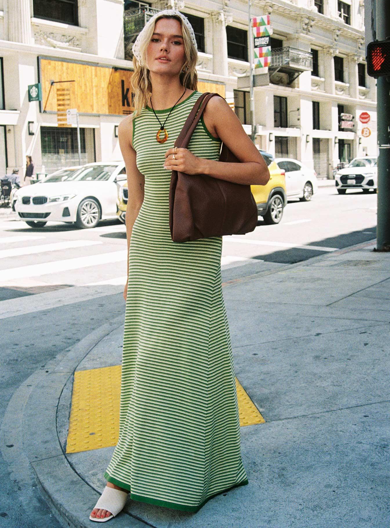 Tavison Maxi Dress Green Product Image